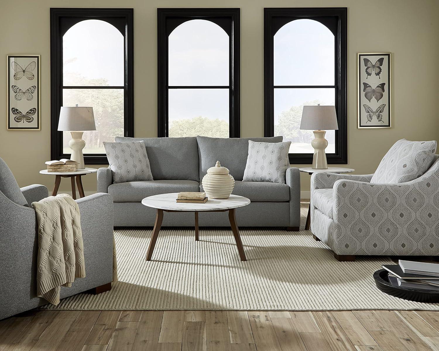 Progressive Furniture Pixie Wood End Table in Domoni White/Honey