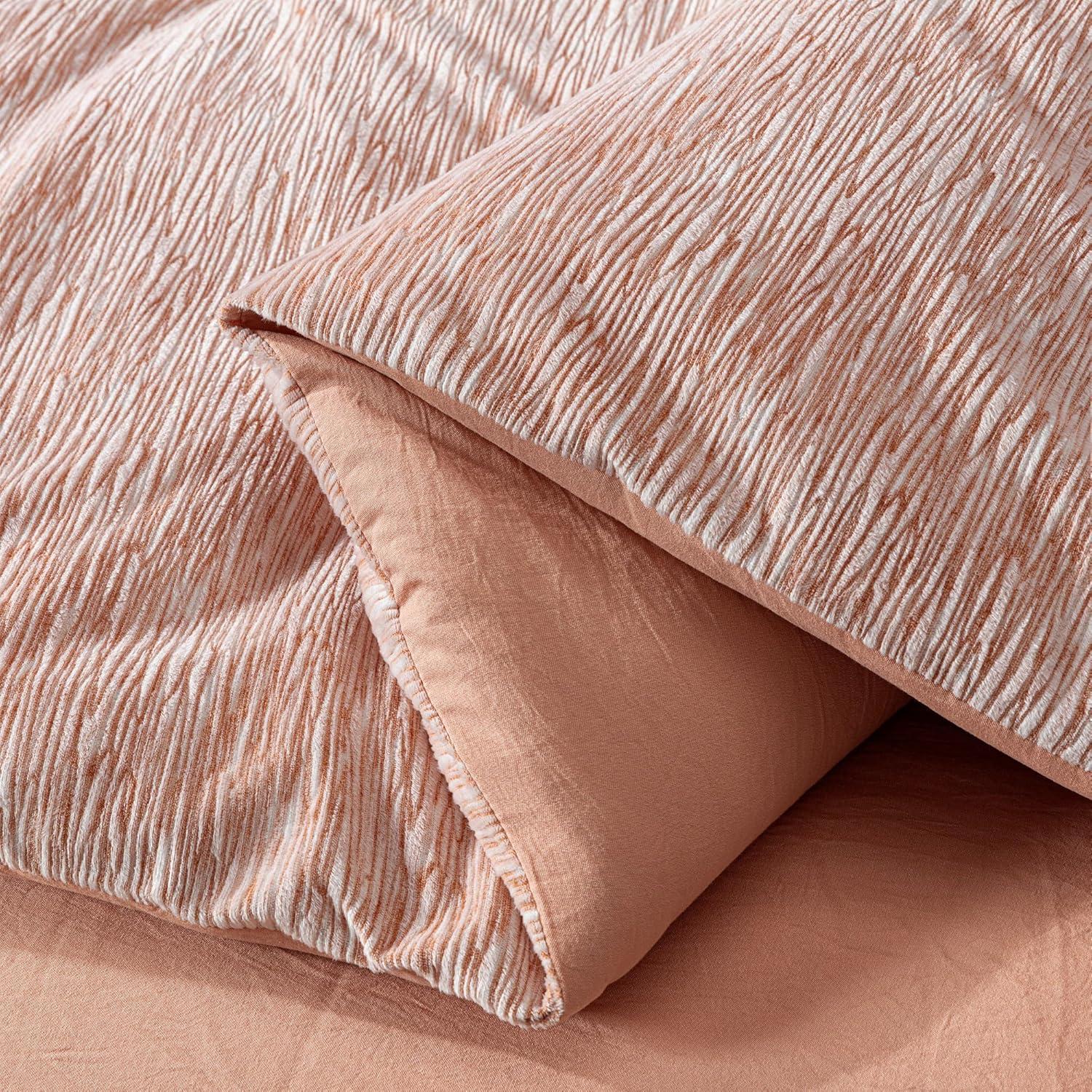 Velvet Textured Comforter Set