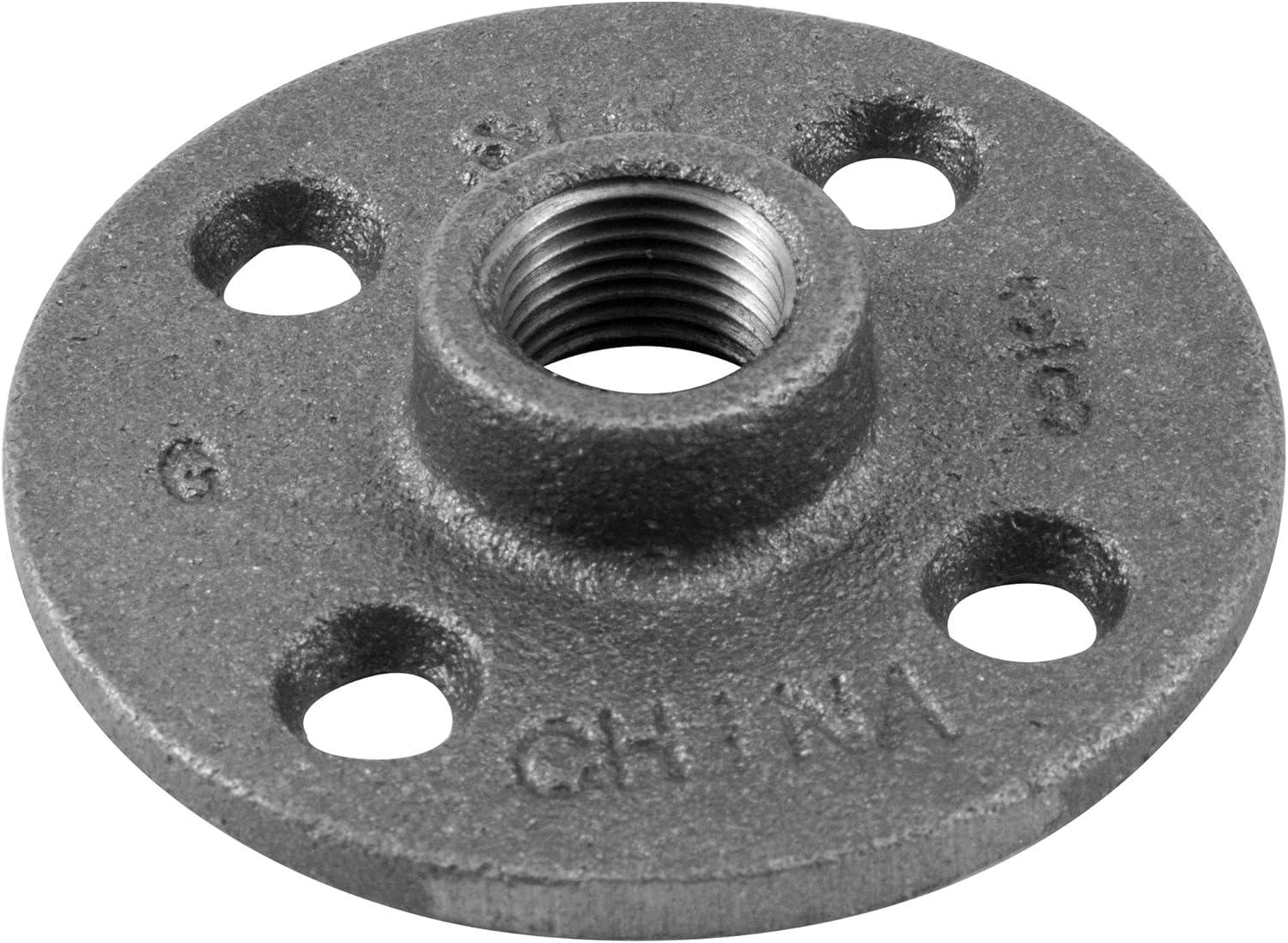 STZ Industries 3/8 in. FIP each Black Malleable Iron 2.75 in. L Floor Flange