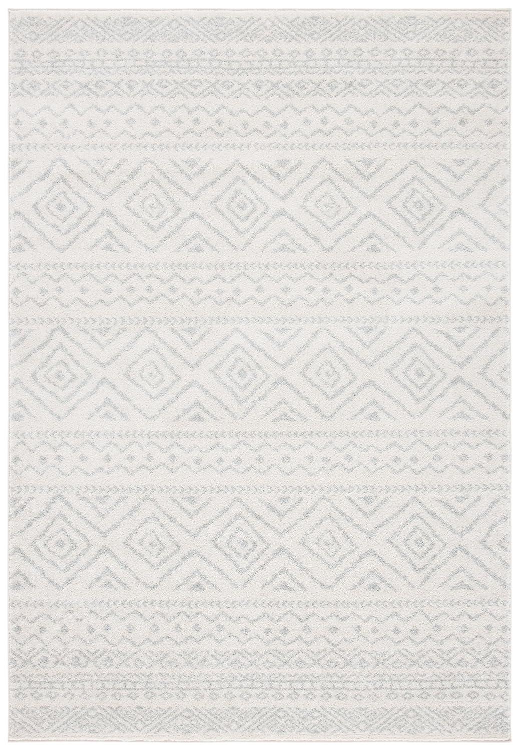 Tulum TUL267 Power Loomed Indoor Area Rug - Ivory/Light Grey - 6'x9' - Safavieh