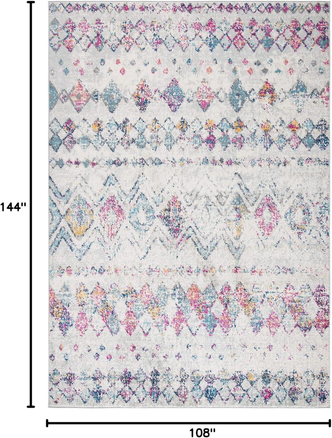 Madison 700 MAD798 Power Loomed Indoor Area Rug - Grey/Purple - 9'x12' - Safavieh