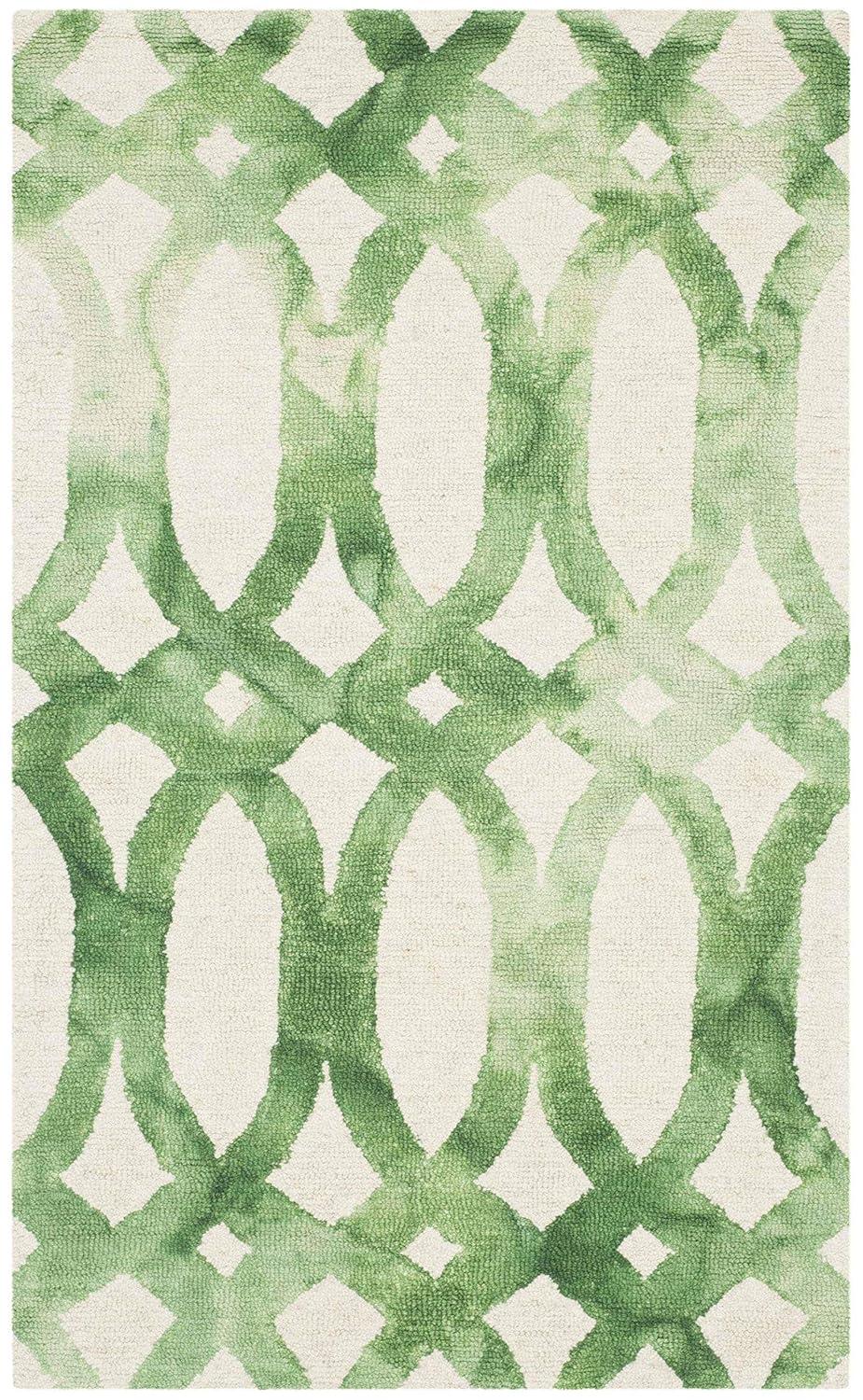 Dip Dye DDY675 Hand Tufted Area Rug - Ivory/Green - 3'x5' - Safavieh.