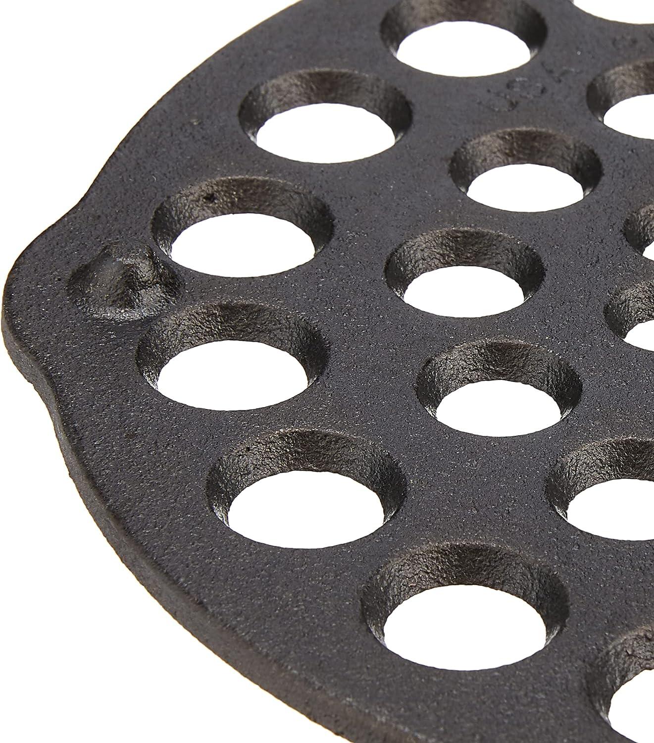 Lodge Cast Iron 8" Meat Rack/Trivet Pre-Seasoned, L8DOT3, 8.12"x7.93" x.4"
