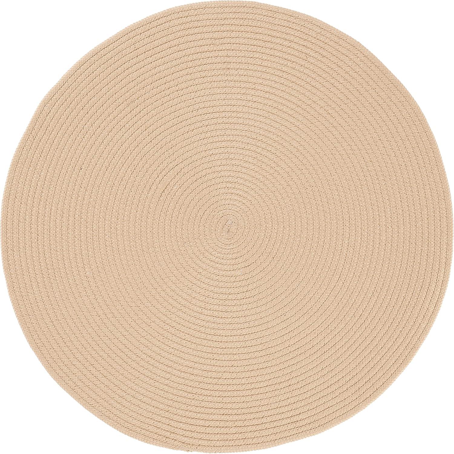 Braided BRD402 Hand Woven Area Rug - Brown - 3' round - Safavieh.