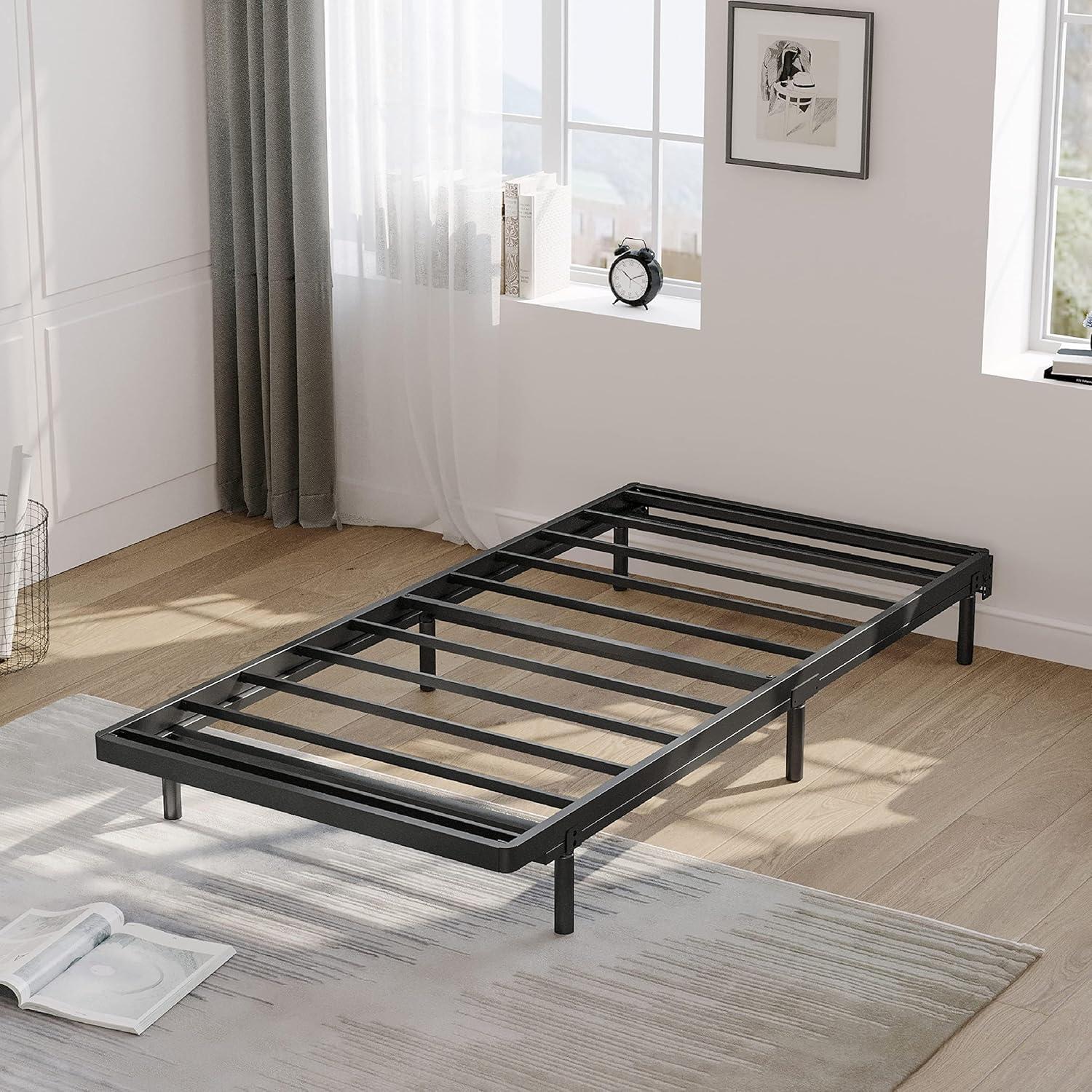 Alwyn Home Bercht 2" Low Profile Metal Box Spring Bunkie Board, Thin Bed Slat Replacement(No legs)