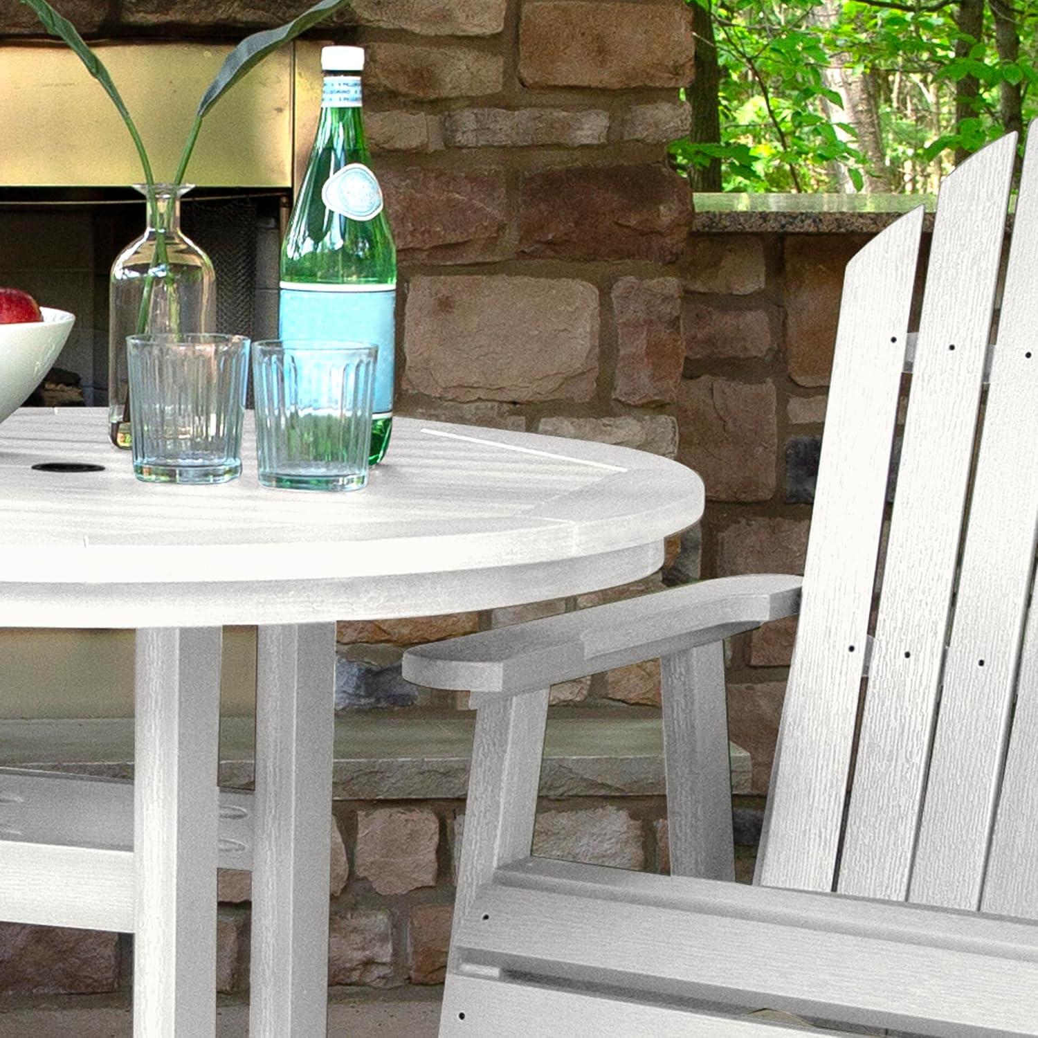 Highwood's 36" Round 3-pc Hamilton Dining Set - Counter Height, Outdoor, Eco-friendly, Synthetic Wood