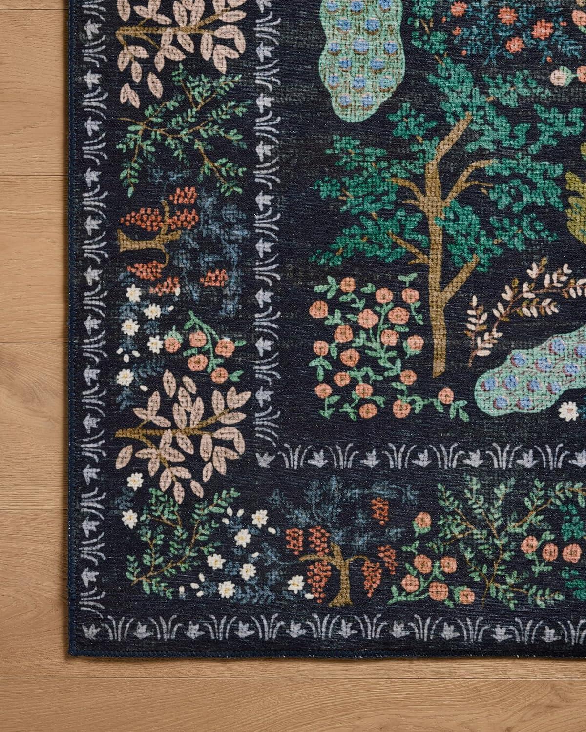 Rifle Paper Co. x Loloi Canopy Charcoal Area Rug