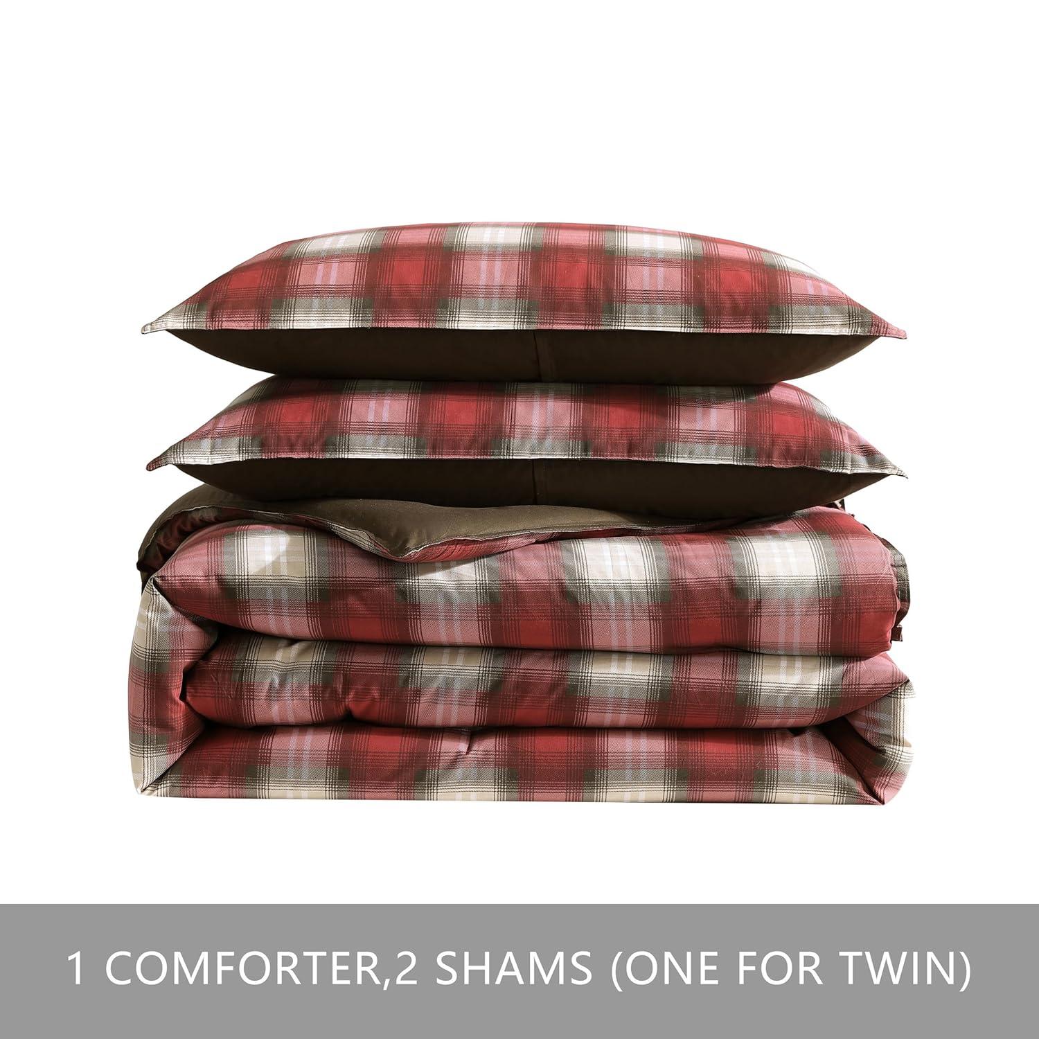 Eddie Bauer Eddie Bauer Navigation Plaid Cotton Reversible Comforter Set