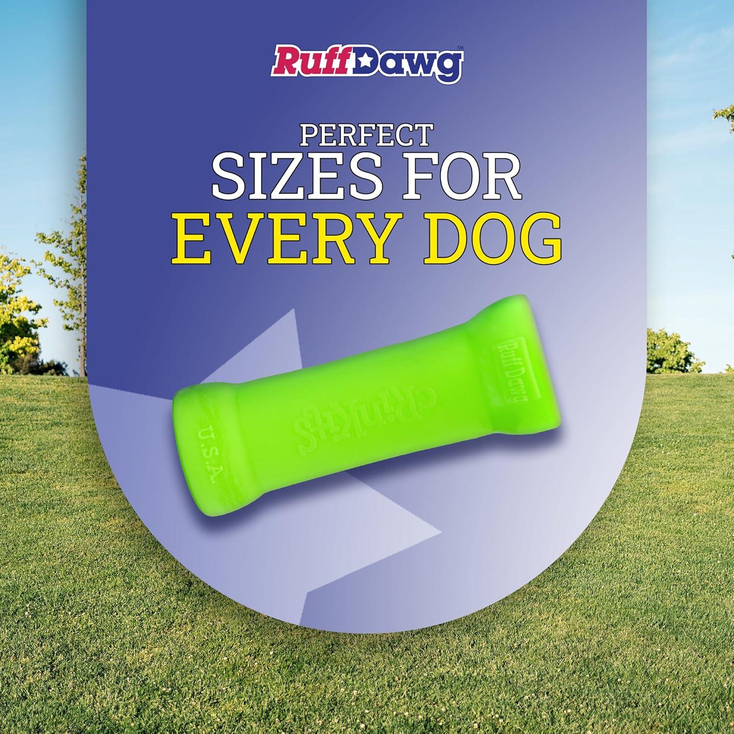 Ruff Dawg Crinkit Rubber Indestructible Retrieving Dog Toy for Water Bottles, Color Varies