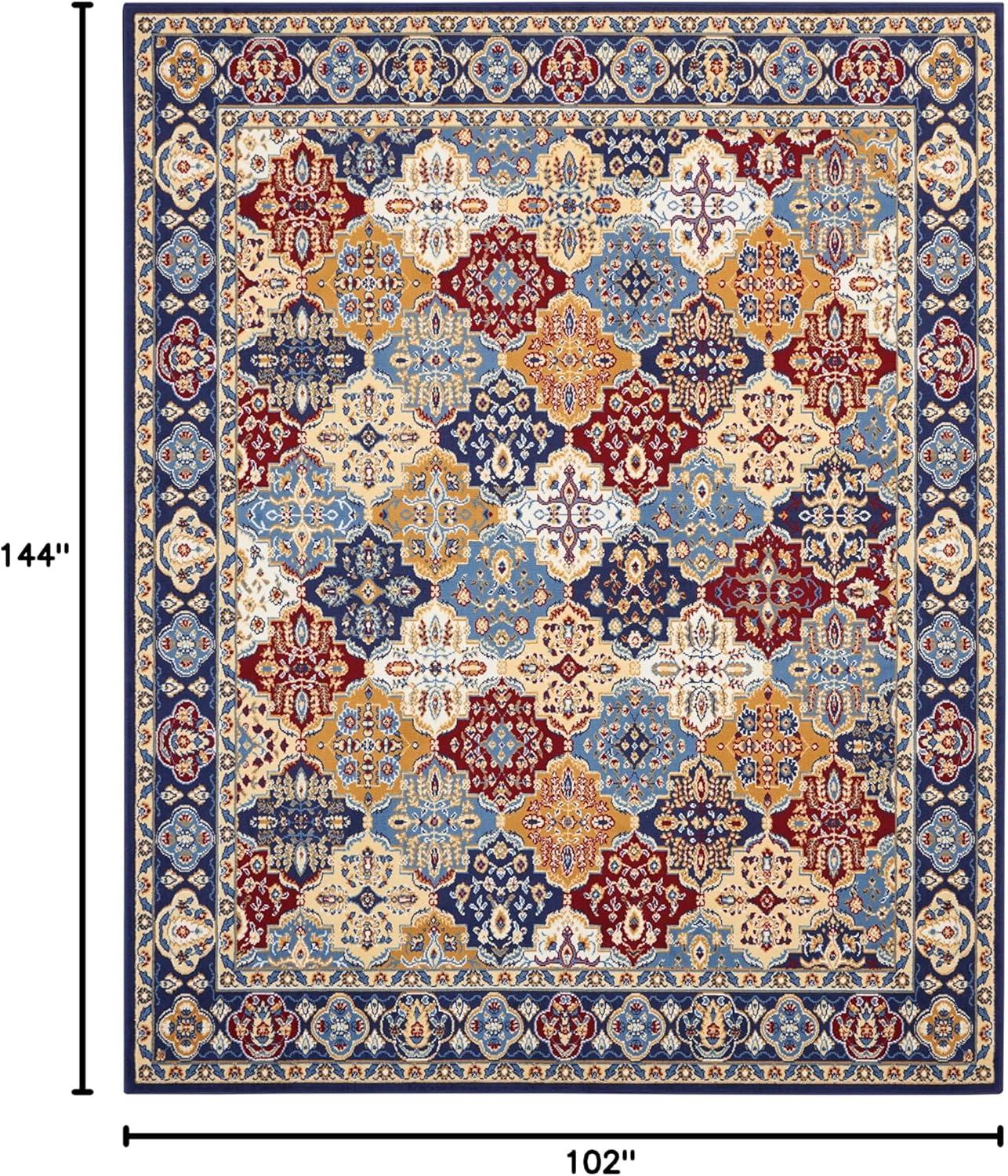 Nourison Grafix Bohemian Multicolor 8'6" x 12' Area Rug, (8x12)