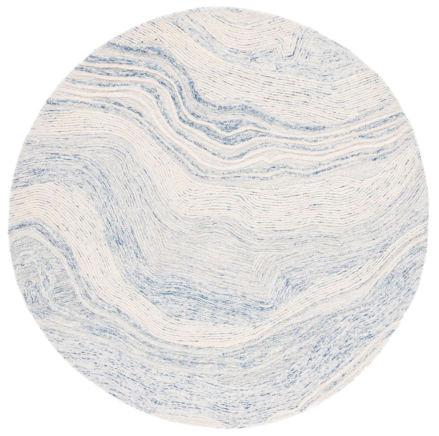 Fifth Avenue FTV121 Hand Tufted Indoor Area Rug - Beige/Ivory - 4' Round - Safavieh