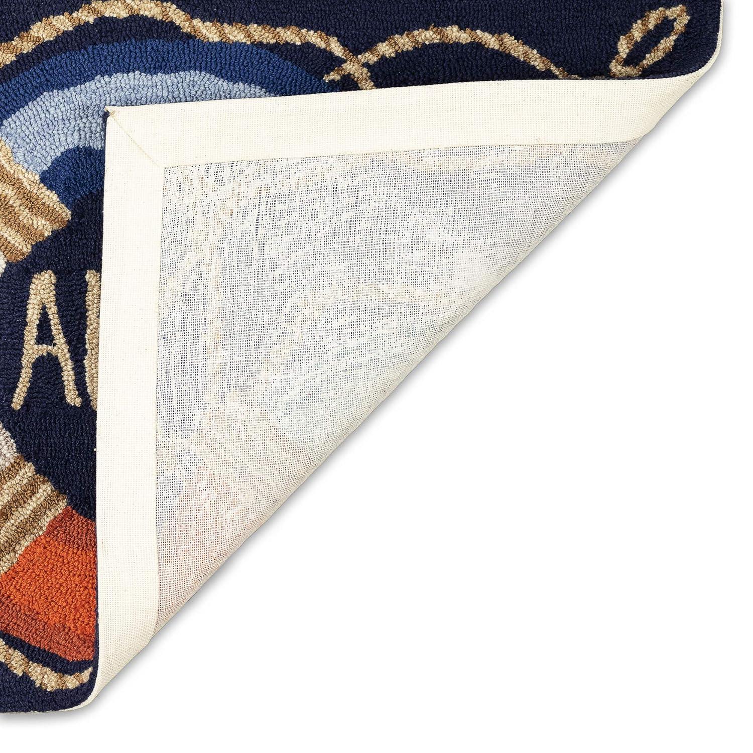 Liora Manne Frontporch Anchor Indoor/Outdoor Rug Navy 2' x 3'