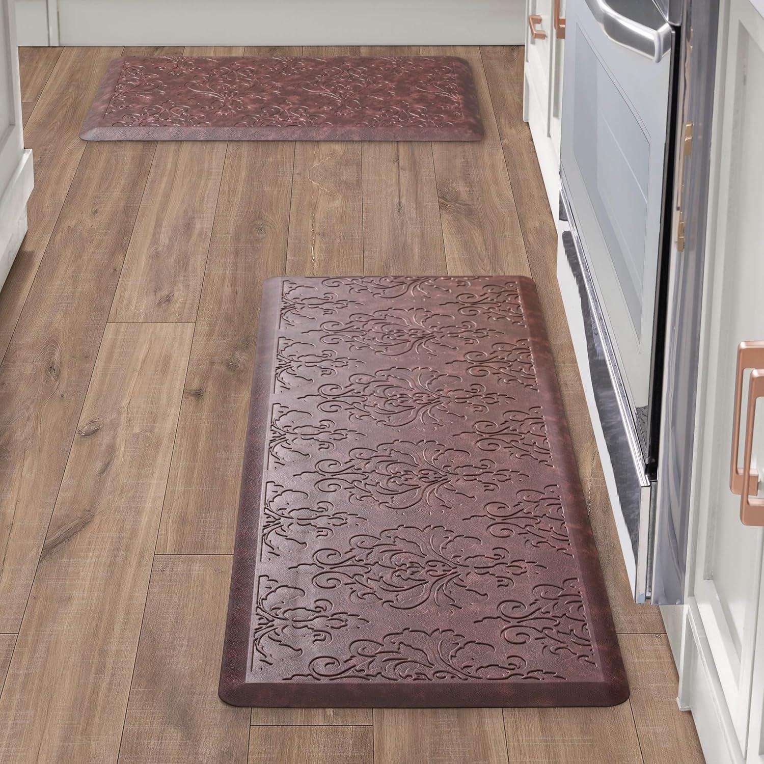 Chef Gear Embossed Soothing Comfort Anti-Fatigue Mat Set