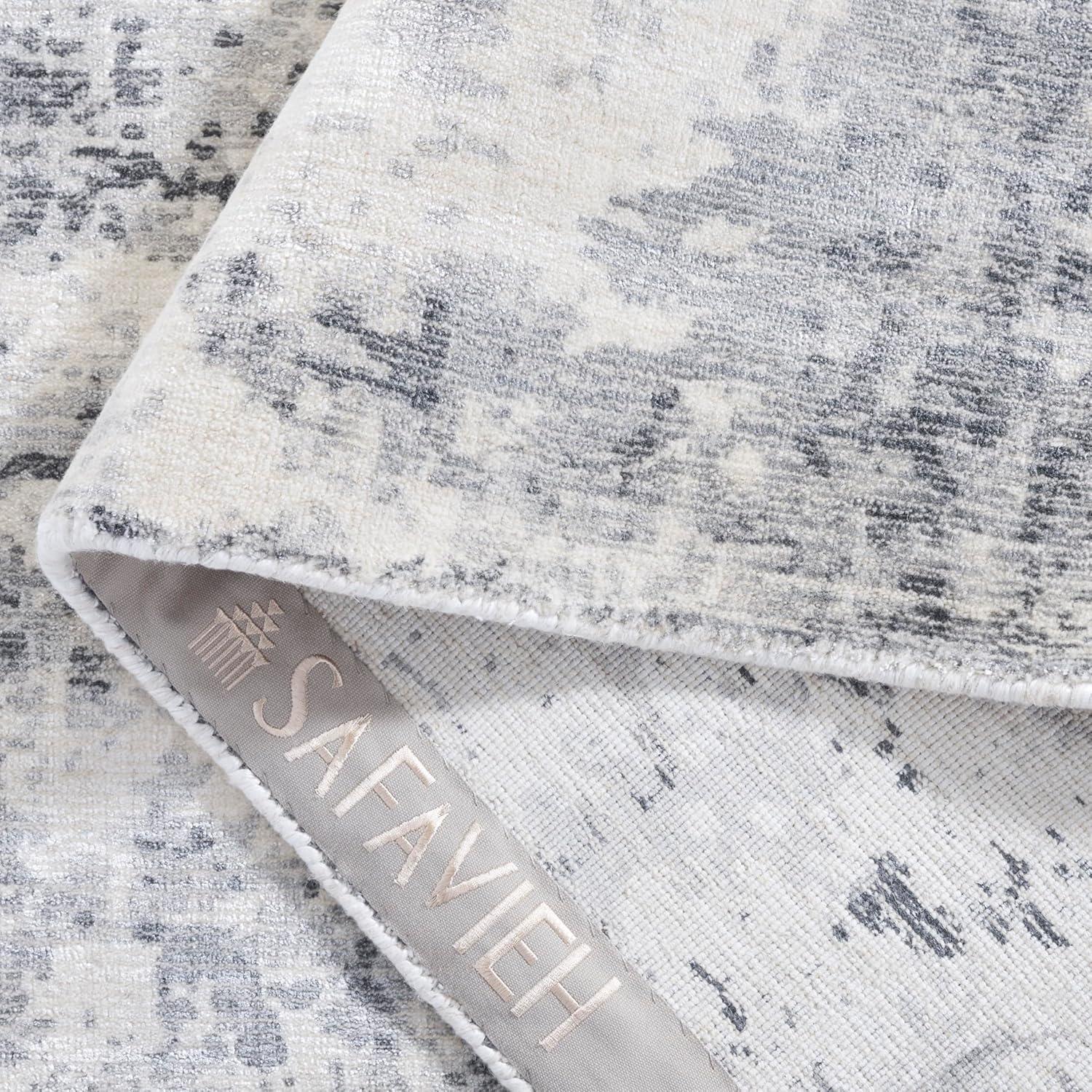 SAFAVIEH Mirage Natalee Vintage Abstract Area Rug, Grey/Silver, 8' x 10'