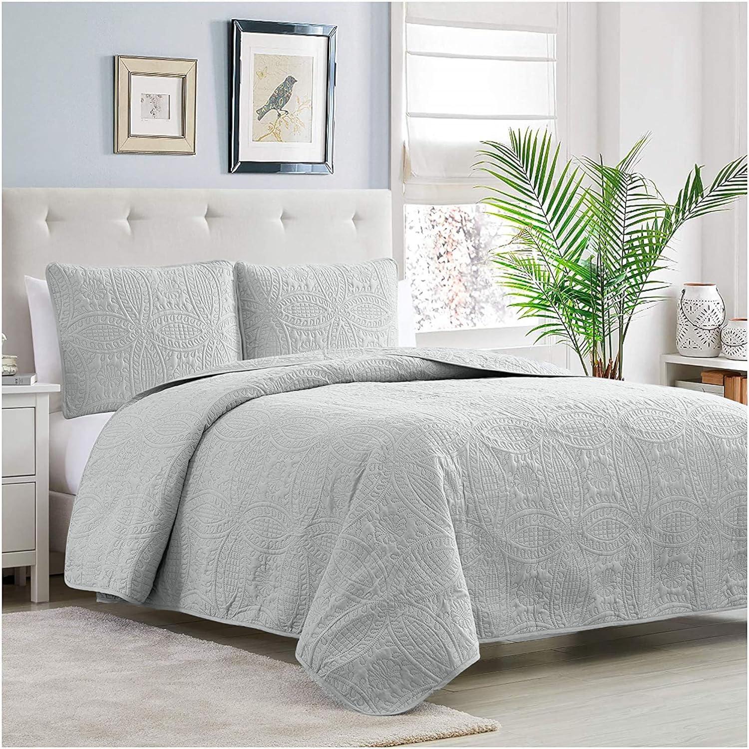 Mellanni Ultrasonic Quilted Coverlet Set