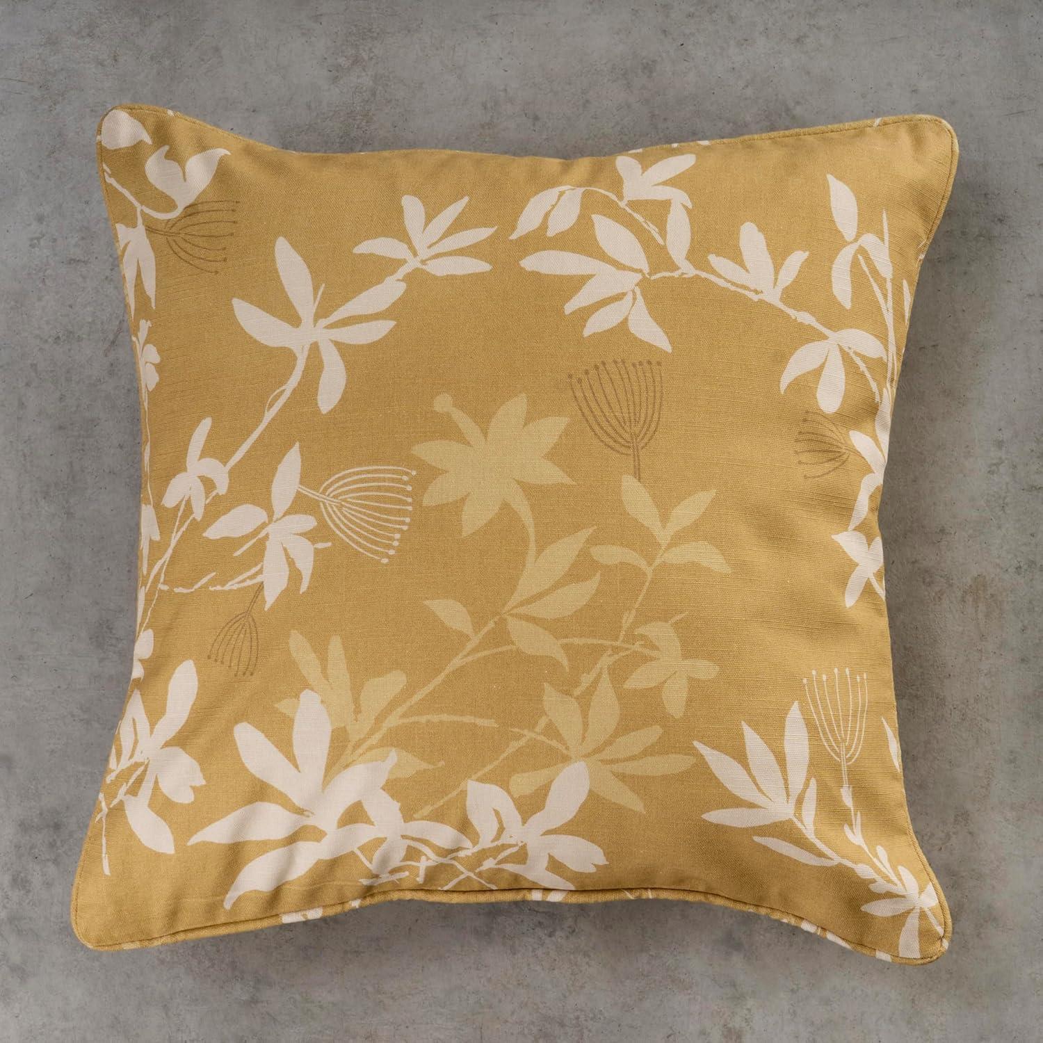 Maison d' Hermine Decorative Pillow Covers 20x20 Inch Square 100% Cotton Throw pillow Covers with invisible Zipper Cushion Case for Living Room Couch, Chair, Sofas, Bedroom, Home (Louxor - Dark Beige)