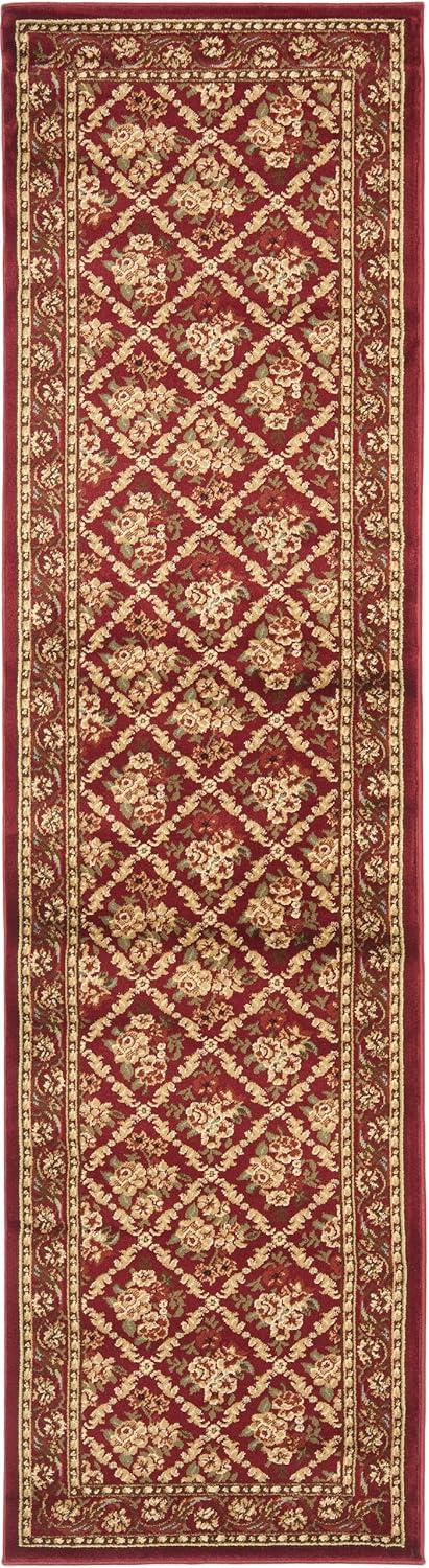 Lyndhurst LNH556 Power Loomed Runner Rug - Red/Red - 2'3"x12' - Safavieh.
