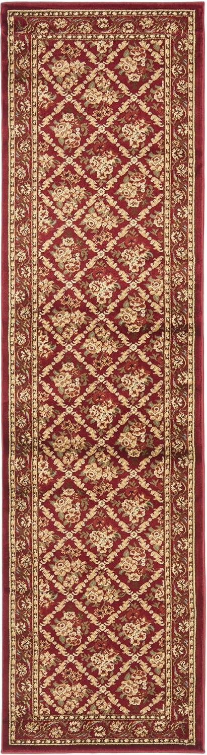 Lyndhurst LNH556 Power Loomed Runner Rug - Red/Red - 2'3"x12' - Safavieh.