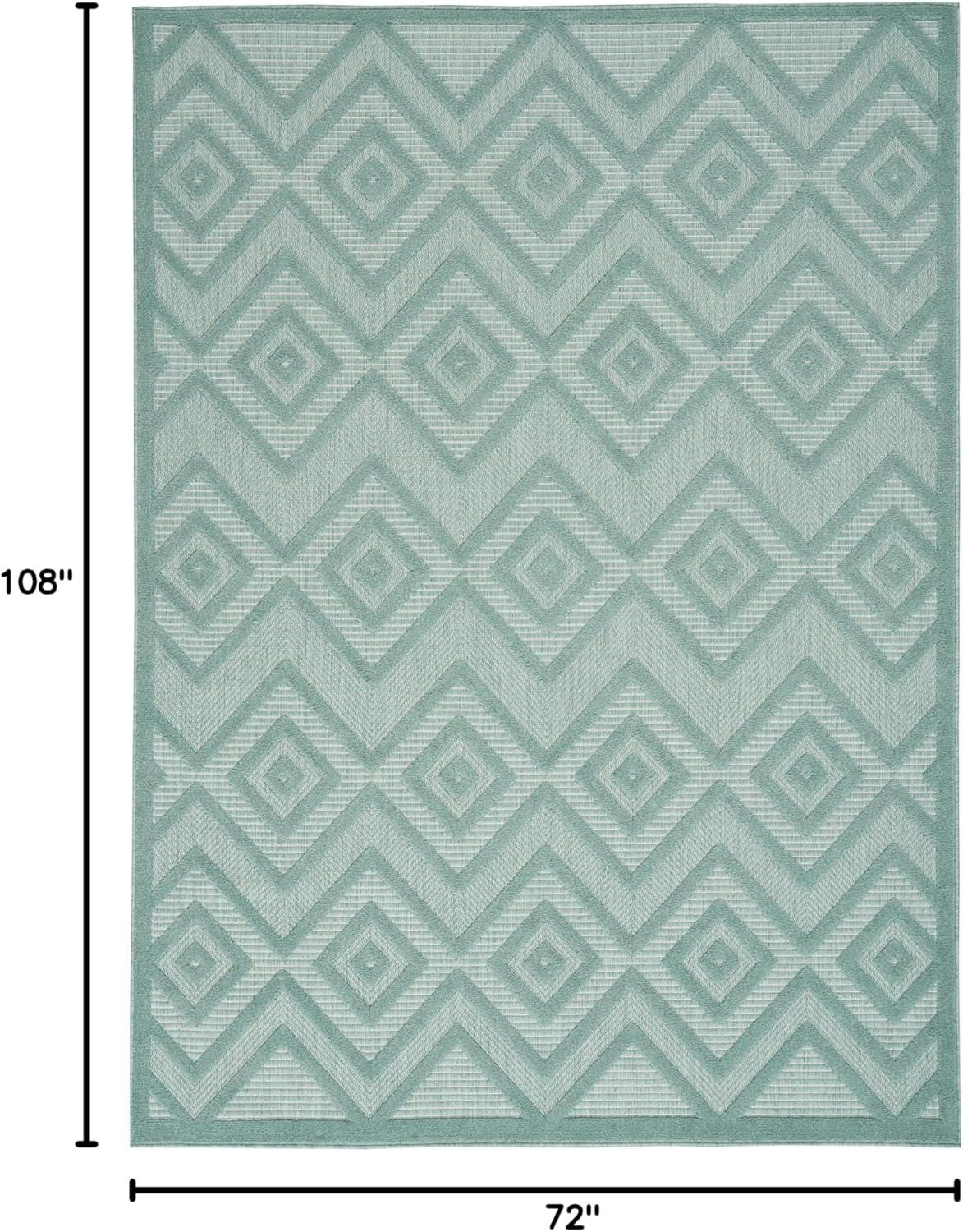 Nourison Versatile Solid Diamond Indoor Outdoor Flatweave Area Rug