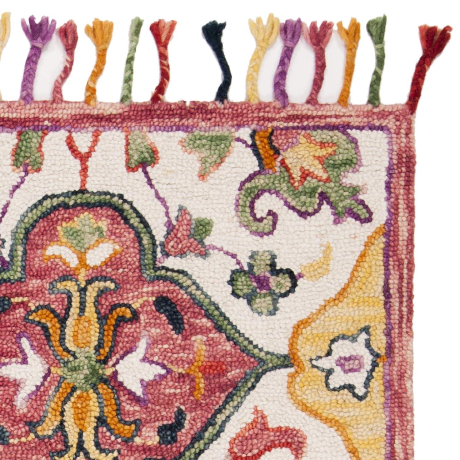 Blossom BLM456 Hand Tufted Area Rug - Ivory/Multi - 3'x5' - Safavieh.