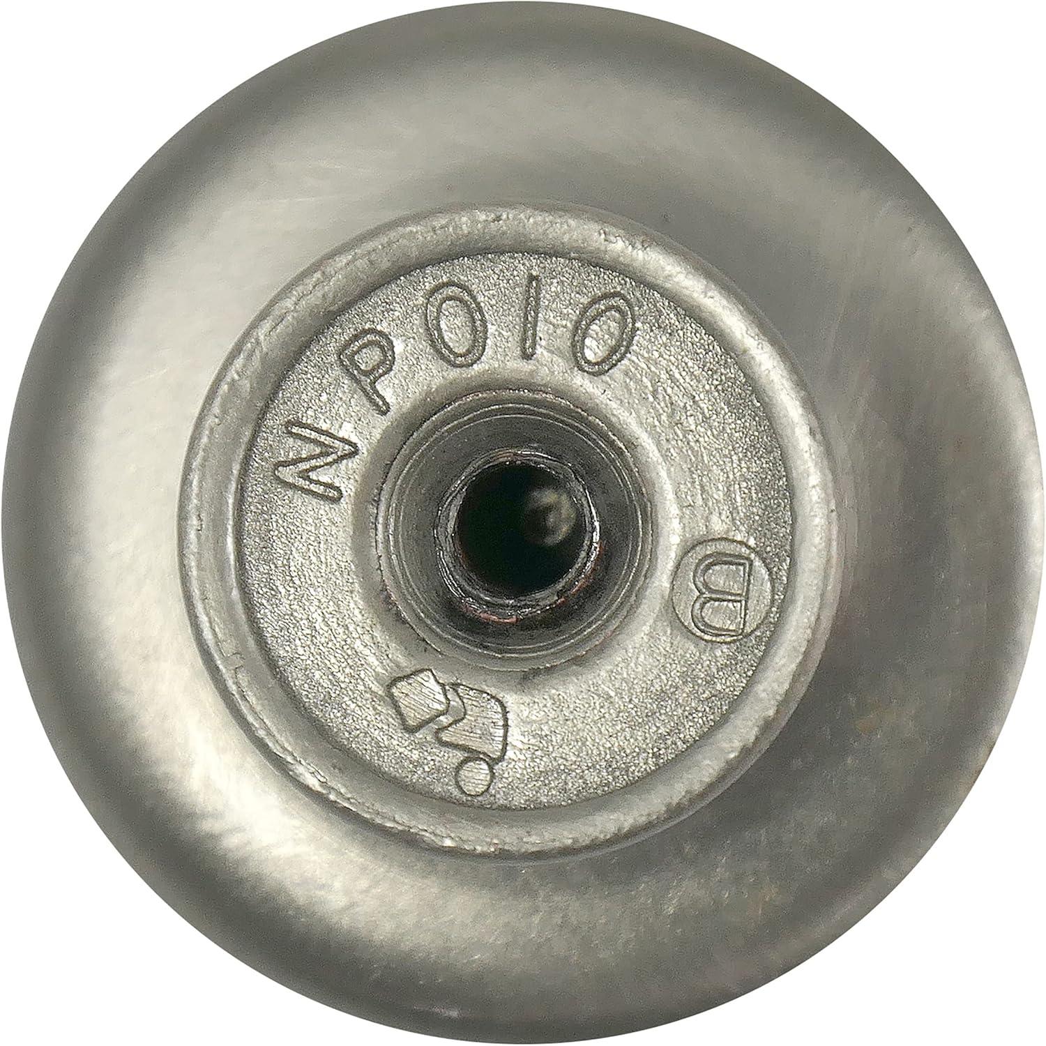 Nantucket Satin Pewter Round Metal Knob with Mounting Hardware