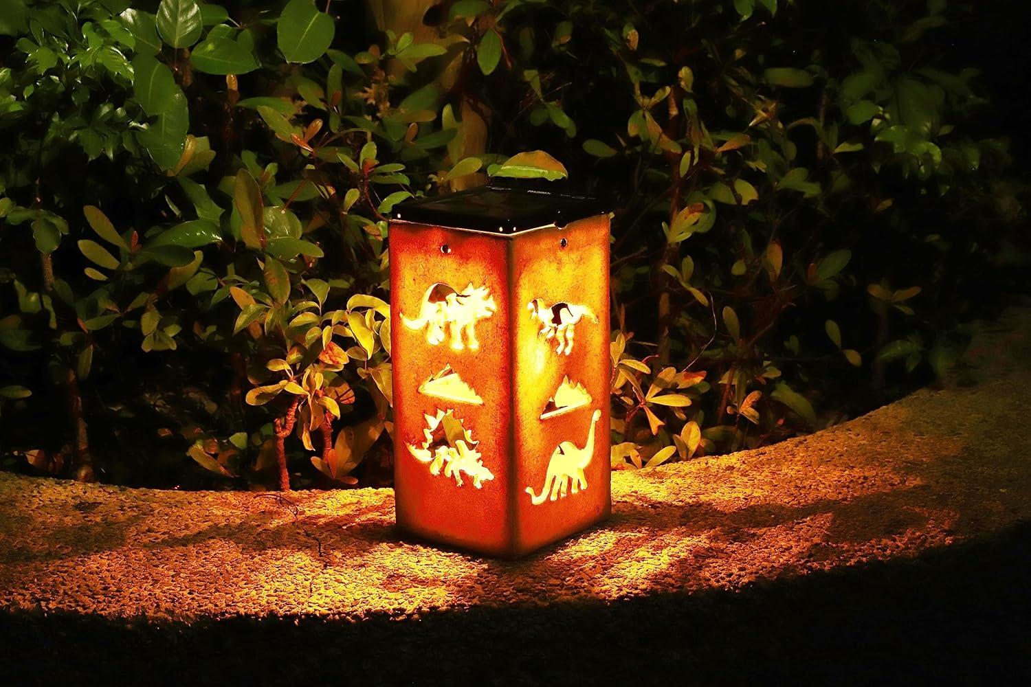 Techko Solar Themed Silhouette Indoor/Outdoor Garden Décor Lantern