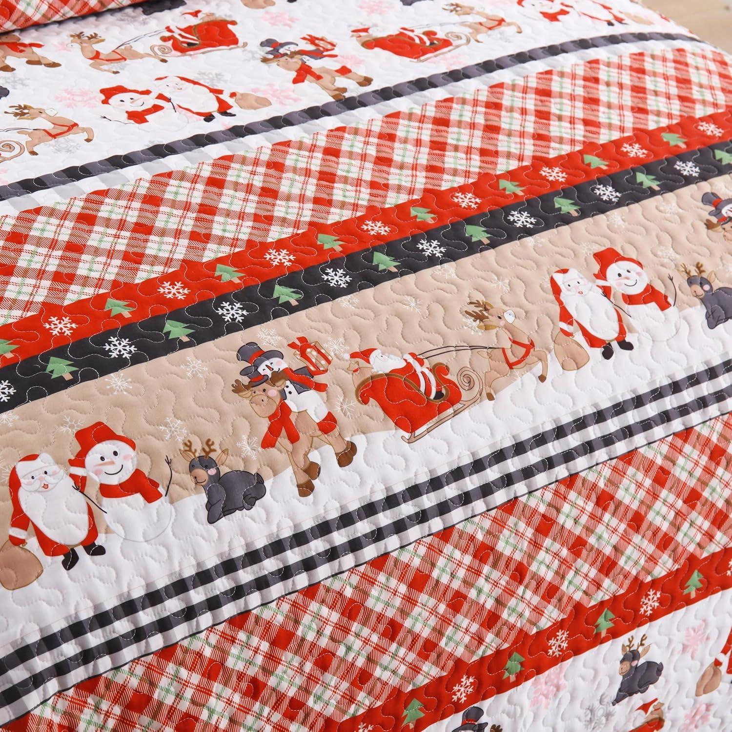 MarCielo Kids Christmas Quilt Bedspread Set BY210