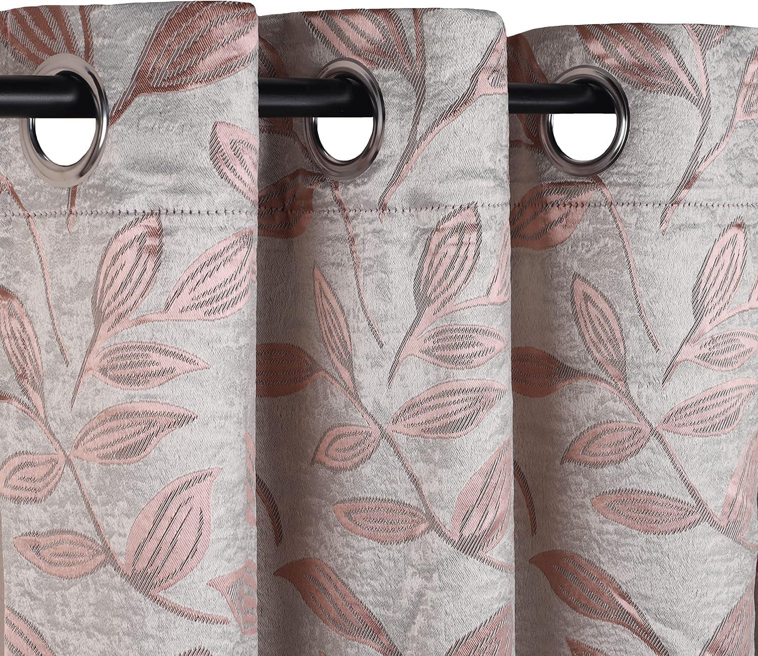 Superior Modern Bohemian Leaves Polyester Machine Washable Room Darkening Blackout Curtains by Superior (Set of 2)
