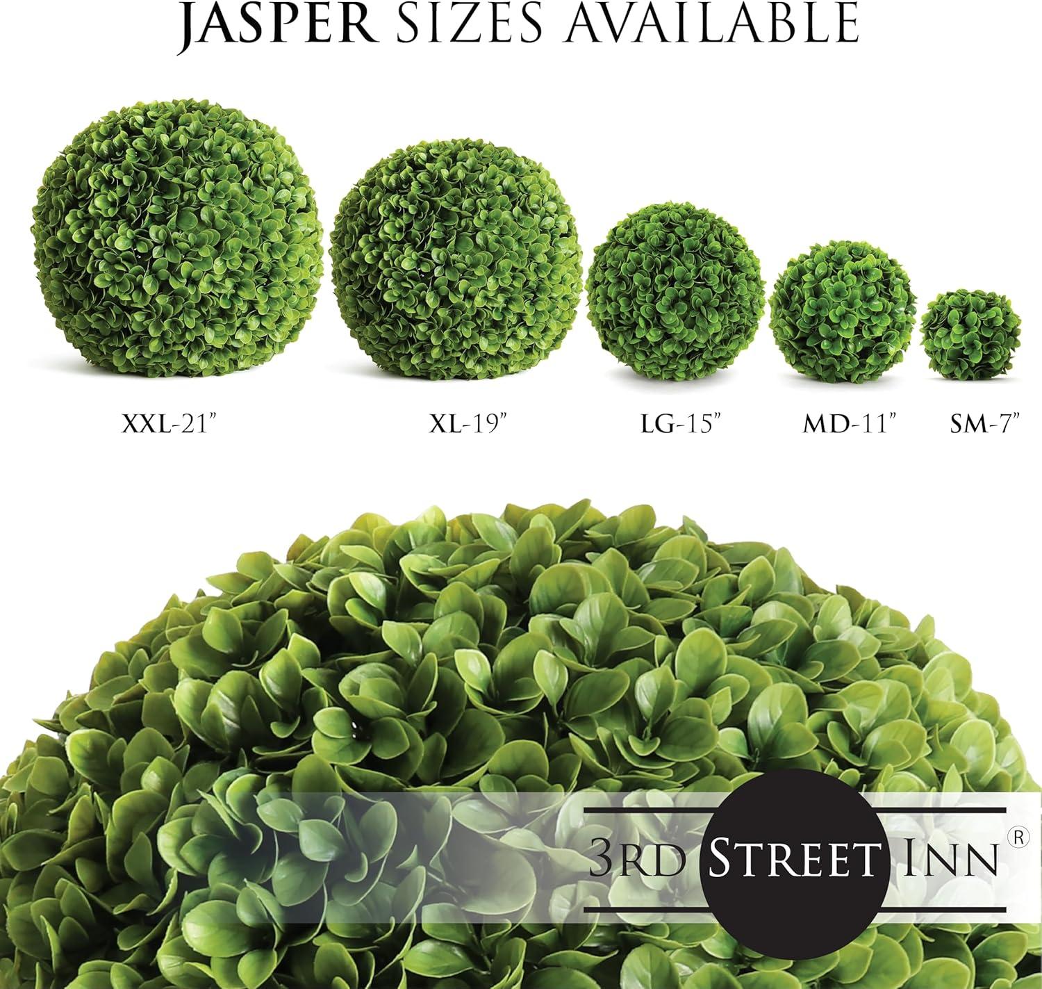 Small Green Plastic Topiary Ball for Indoor/Outdoor Decor