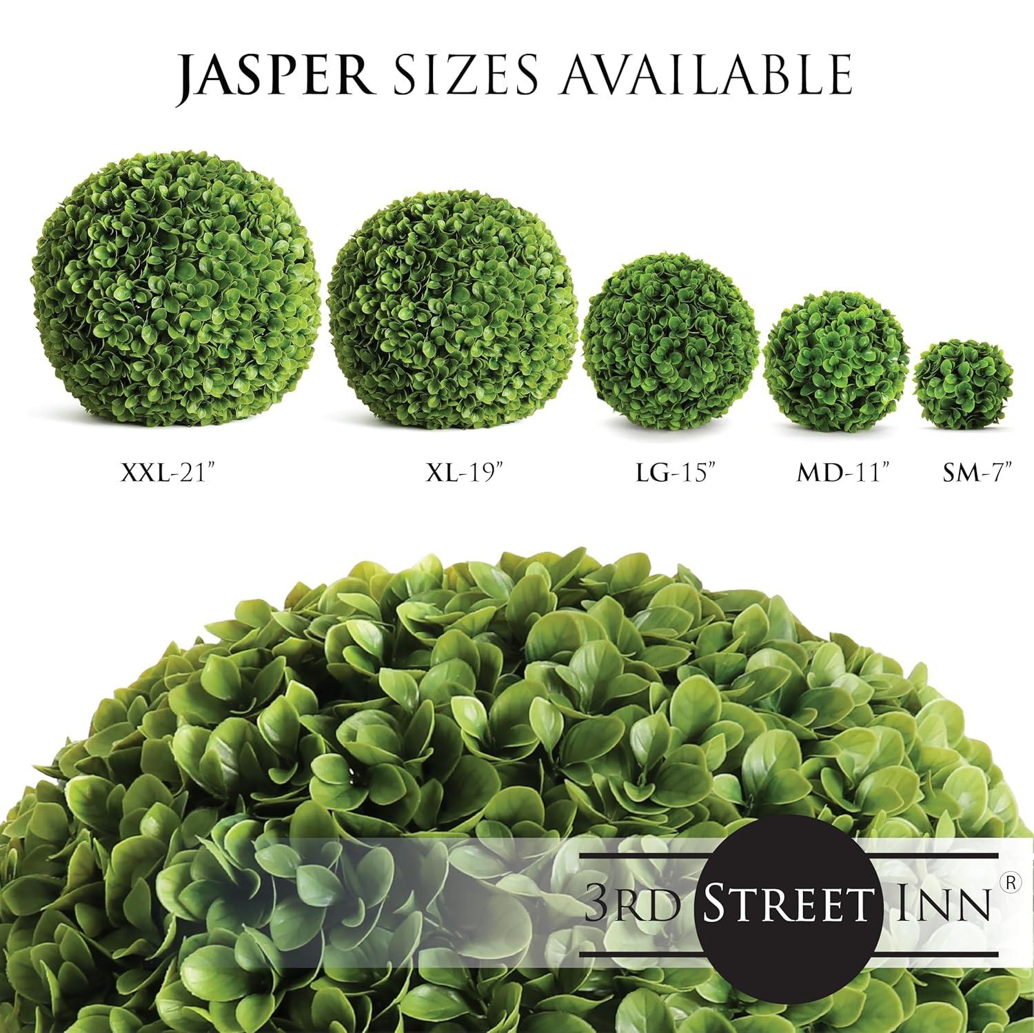 XXL Green Plastic Topiary Ball Centerpiece, 21"