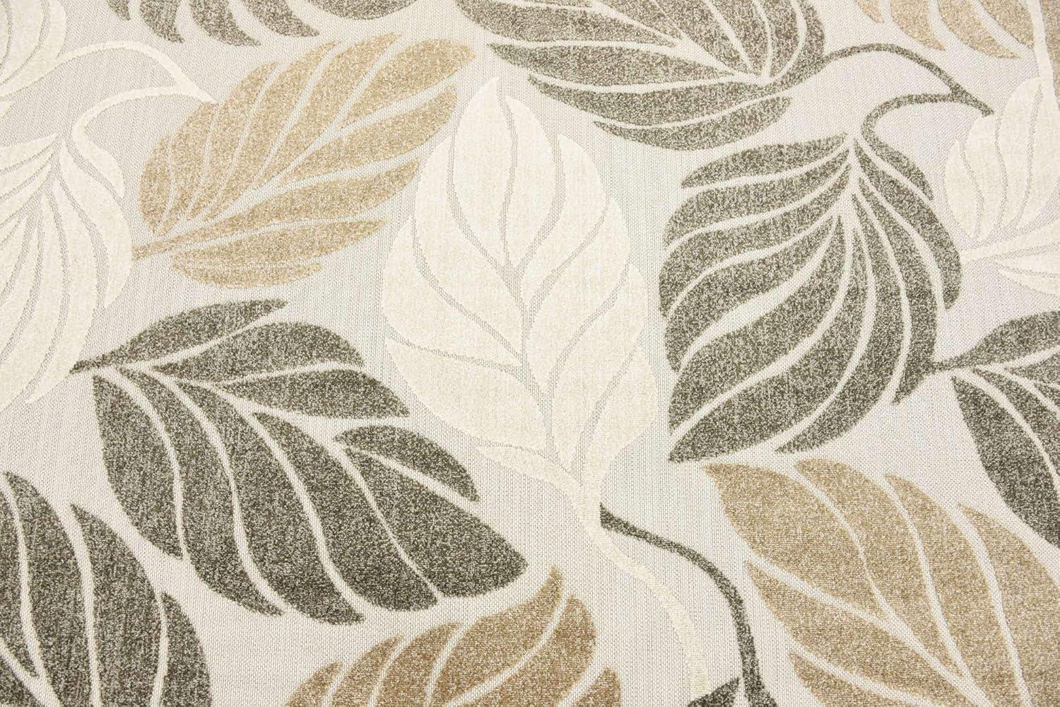 Unique Loom Augusta Indoor/Outdoor Botanical Rug Beige/Ivory 7' 1" x 10' Rectangle Border Tropical Perfect For Patio Deck Garage Entryway