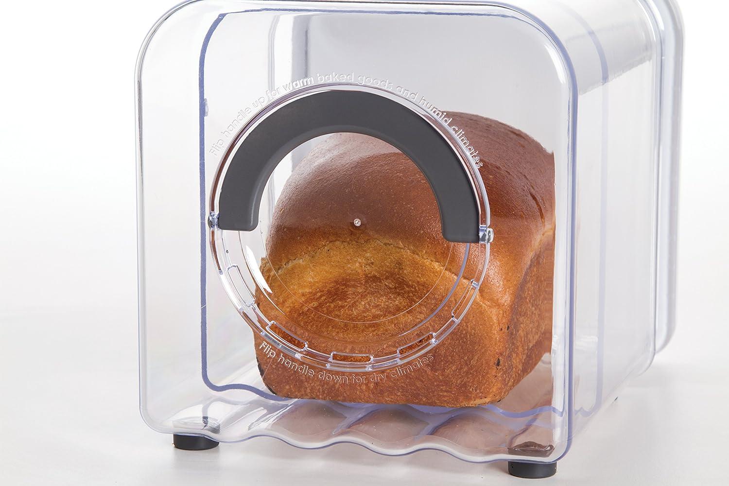 Clear Expandable Bread Storage Container with Air Vent