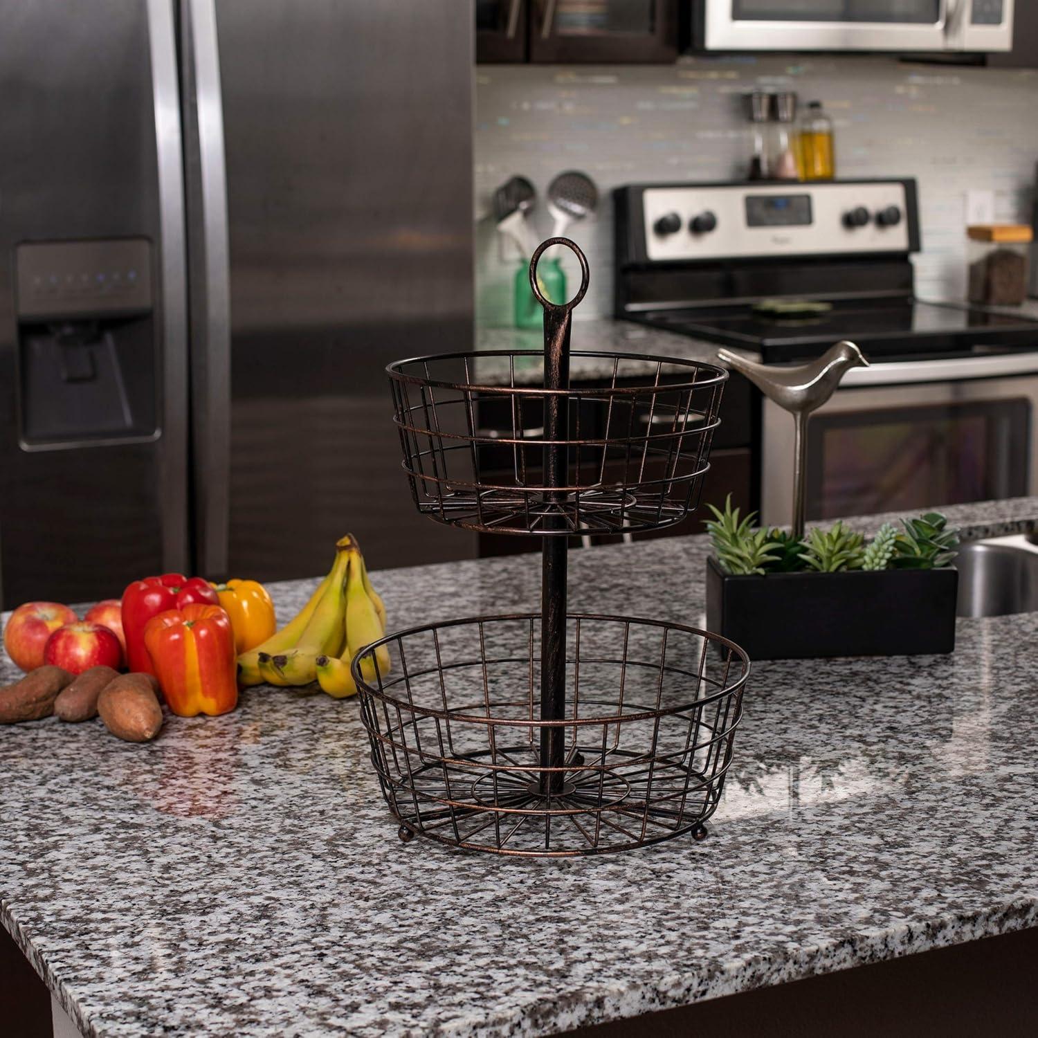 BirdRock Home Metal/Wire Basket