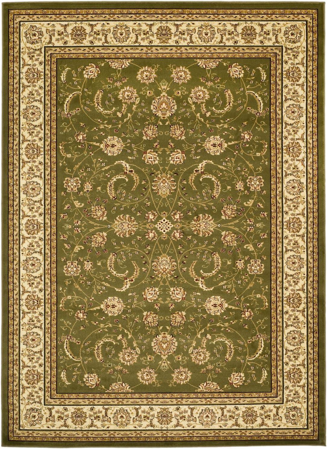 Lyndhurst LNH219 Power Loomed Area Rug - Sage/Ivory - 9'x12' - Safavieh
