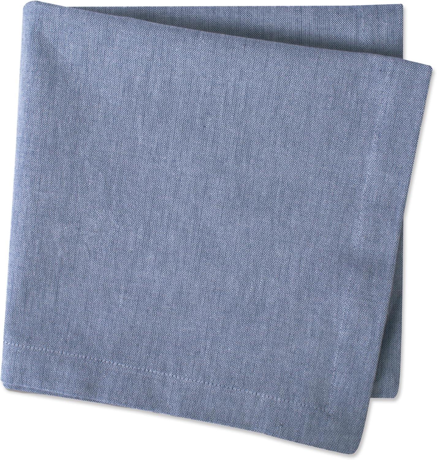 Design Imports  Chambray Napkin Set 6 Piece, Blue, 20X20"