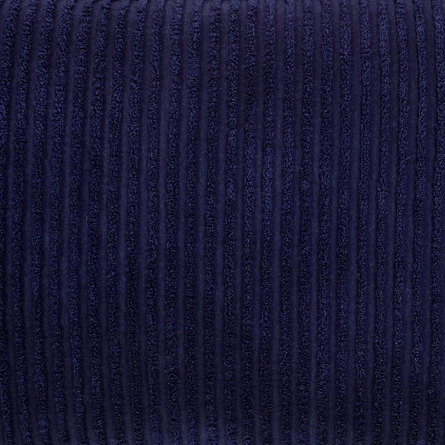 Jullian Collection 100% Cotton Tufted Unique Luxurious Bold Stripes Design Sham Navy - Better Trends
