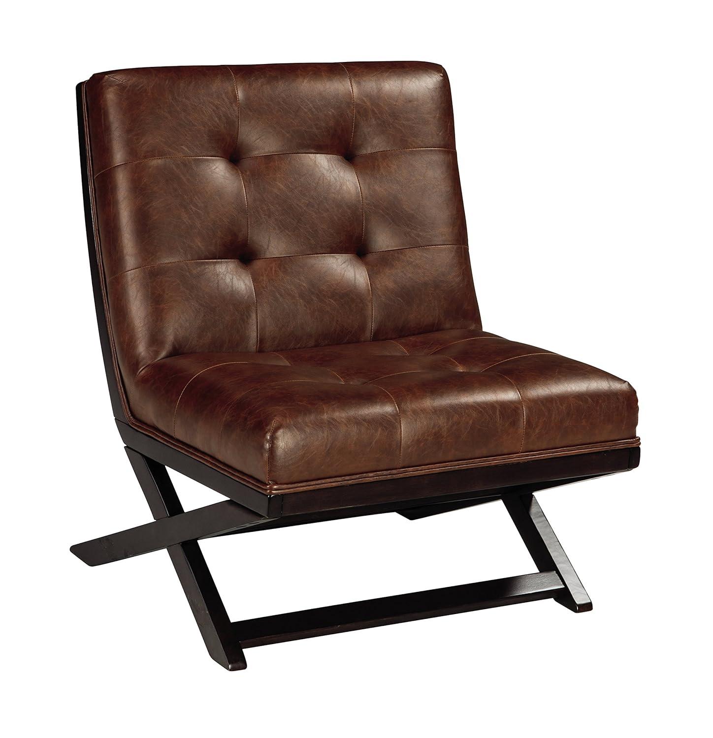 Signature Design by Ashley Contemporary Sidewinder Accent Chair  Brown