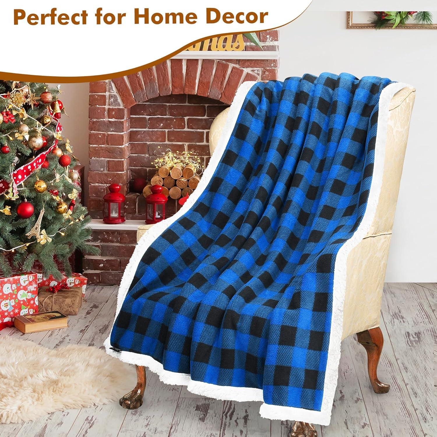 Tirrinia 50" x 60" Fleece Throw Blanket, Soft Comfy Warm Fuzzy TV Blankets, Comfort Caring Gift