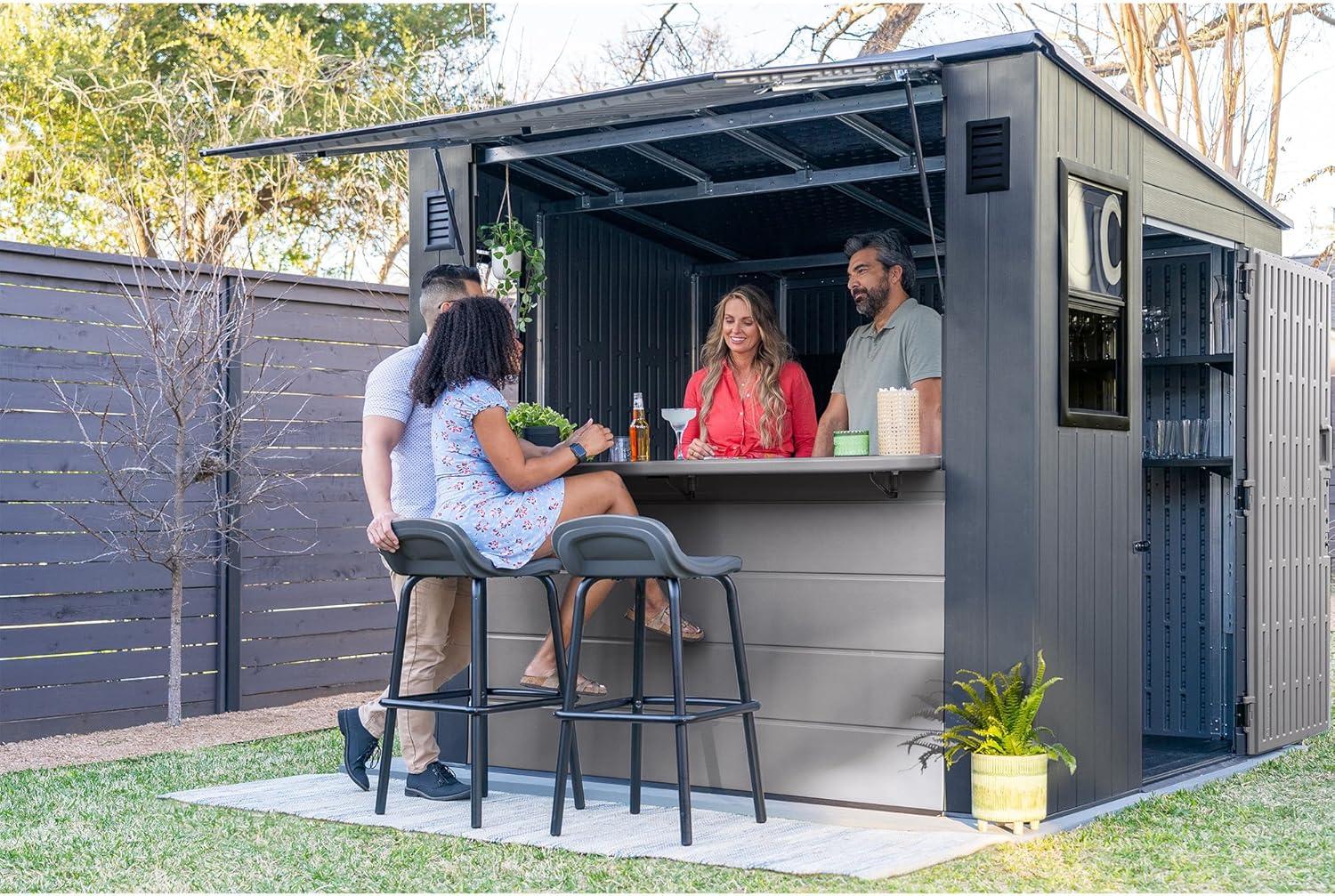 Suncast 8 ft. x 7 ft. Cabana Entertainment Shed