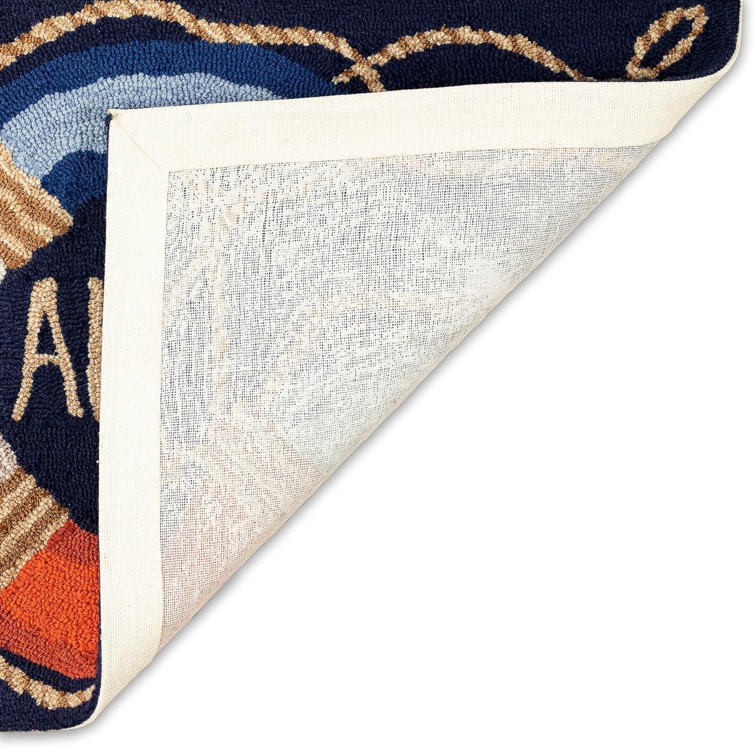 Liora Manne Frontporch Anchor Indoor/Outdoor Rug Navy 2' x 3'