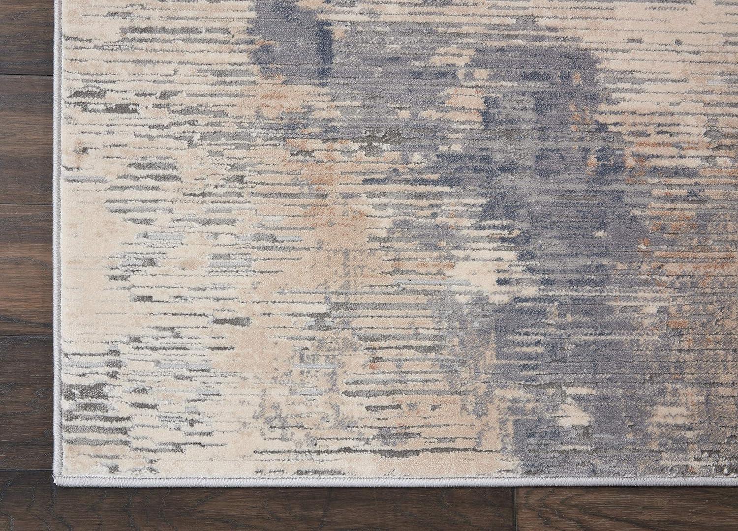 Nourison Rustic Textures Painterly Indoor Rug Beige/Grey 7'10" x 10'6"