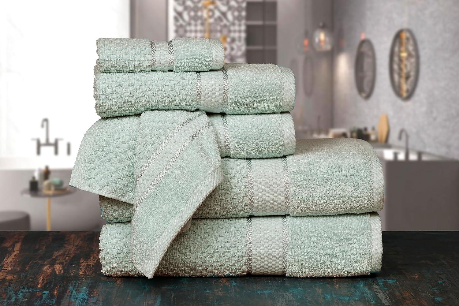 Ample Decor Mulaayam 100% Cotton Popcorn Textured Towel Collection
