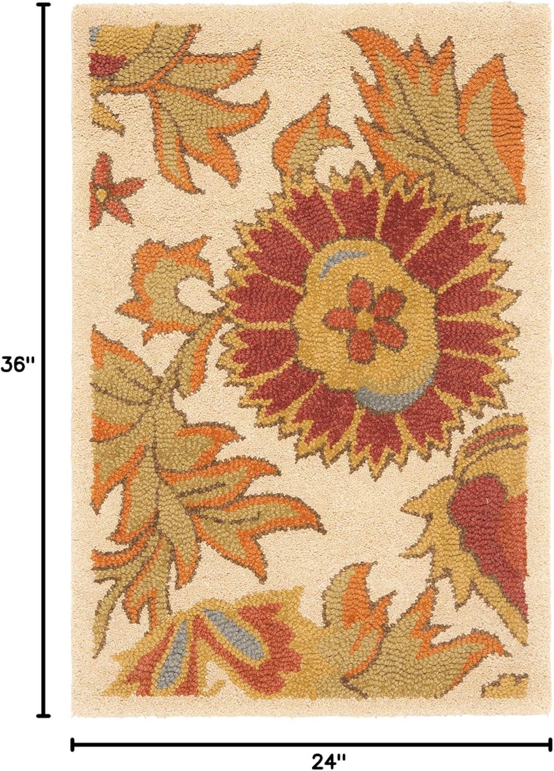 Earlee Hand Tufted Wool Floral Rug