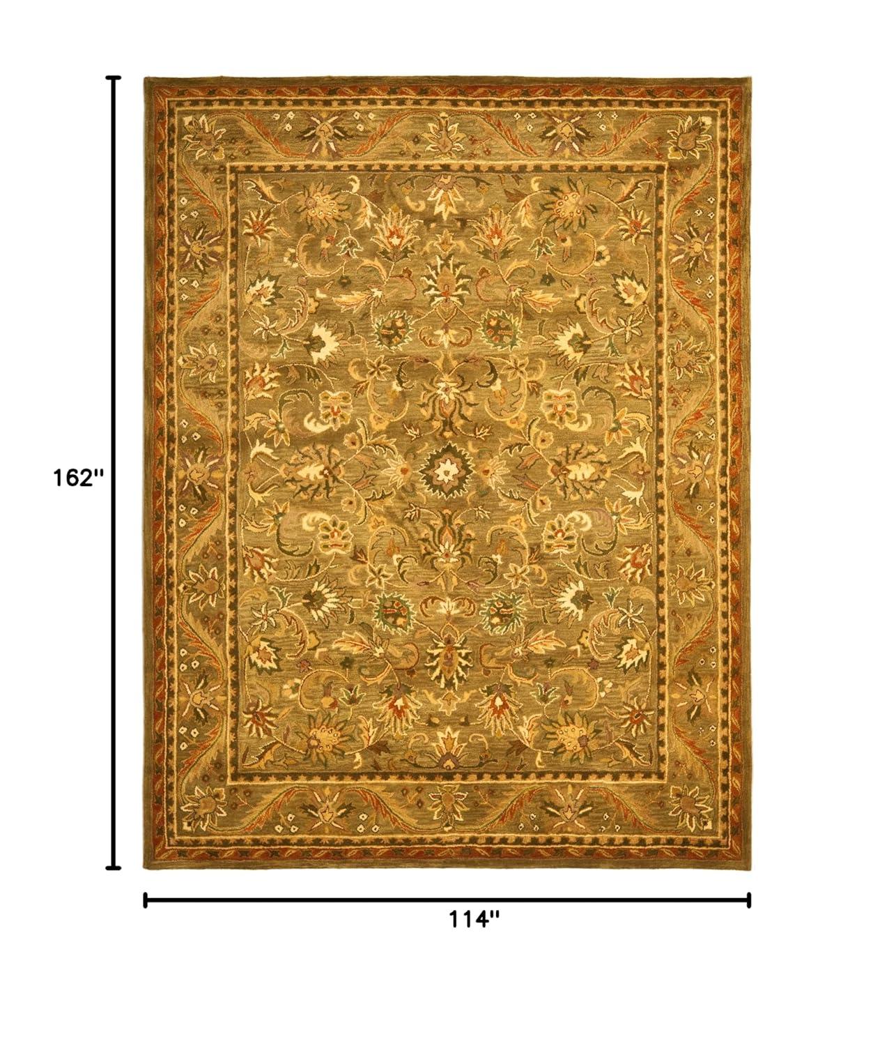 Antiquity AT52 Hand Tufted Indoor Area Rug - Olive/Gold - 9'6"x13'6" - Safavieh
