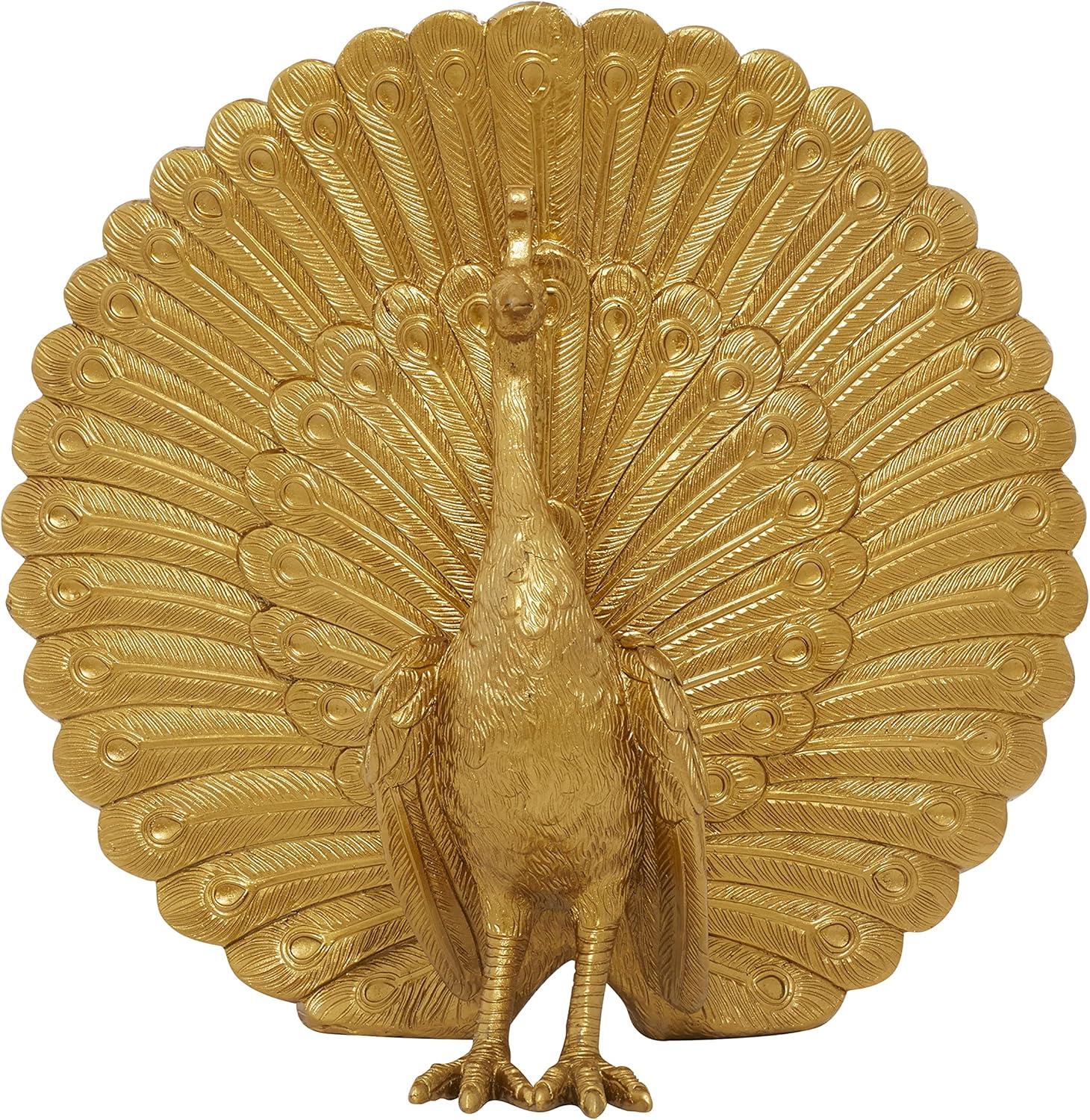 DecMode Gold Polystone Glam Sculpture
