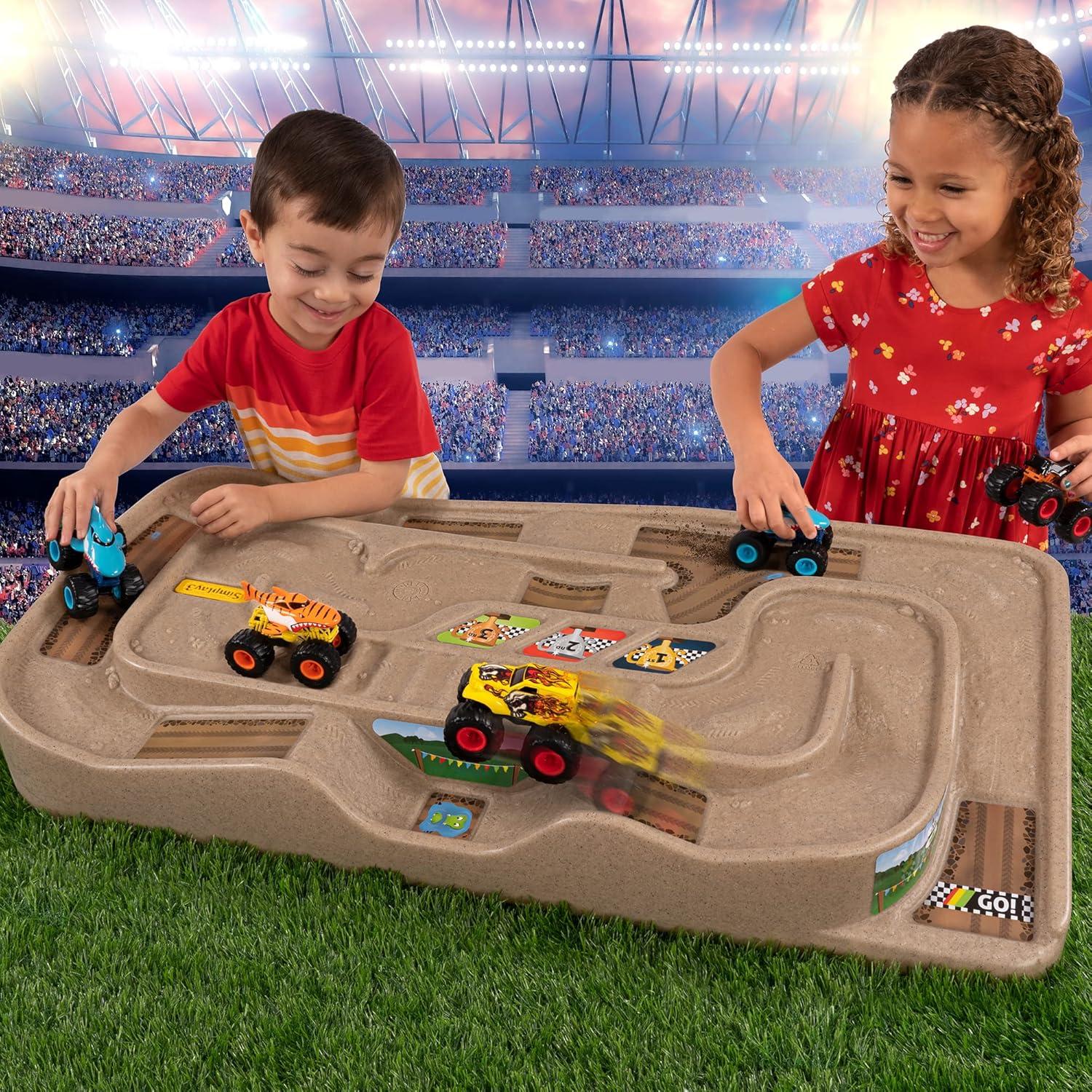 Simplay3 Carry and Go Track Table for Play Cars, Trucks, and Trains