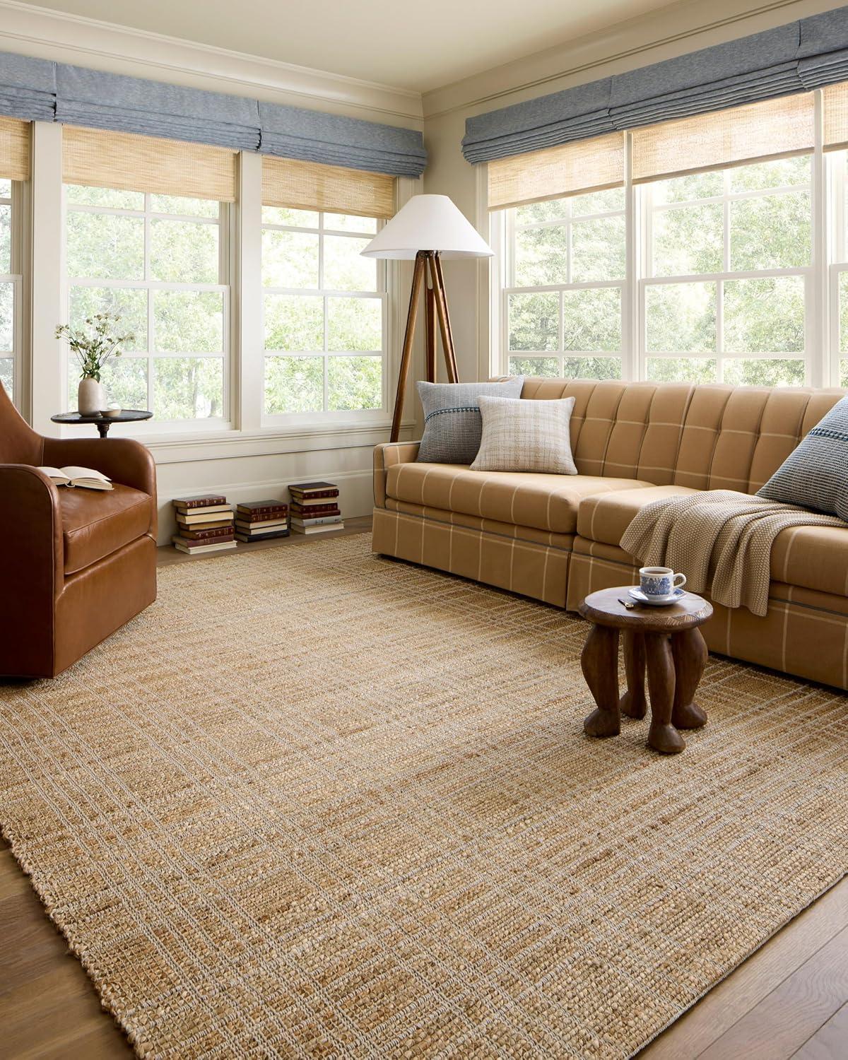 Judy I Jute-Blend Rug by Chris Loves Julia x Loloi - Natural and Cream / 7'9" x 9'9"