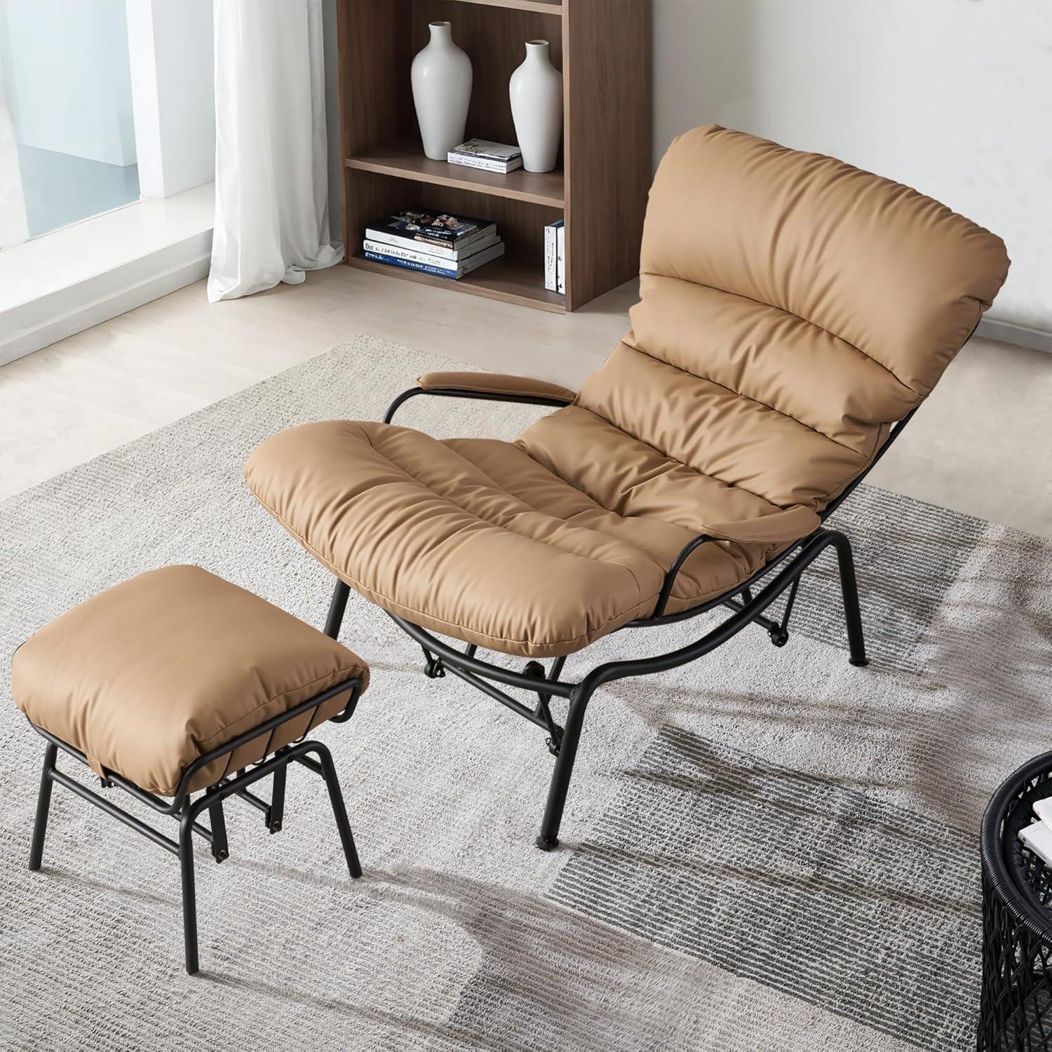 Wade Logan® Brevick 29.72" W Lounge Chair and Ottoman & Reviews | Wayfair