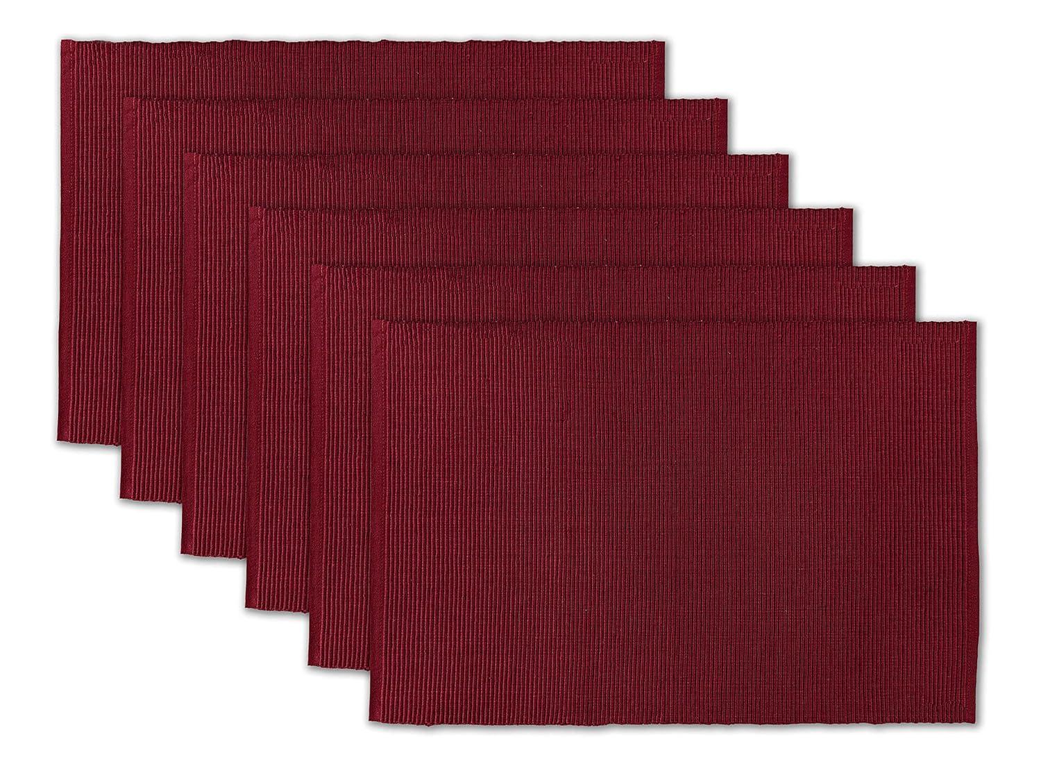 Wine Ribbed Placemat (Set of 6)