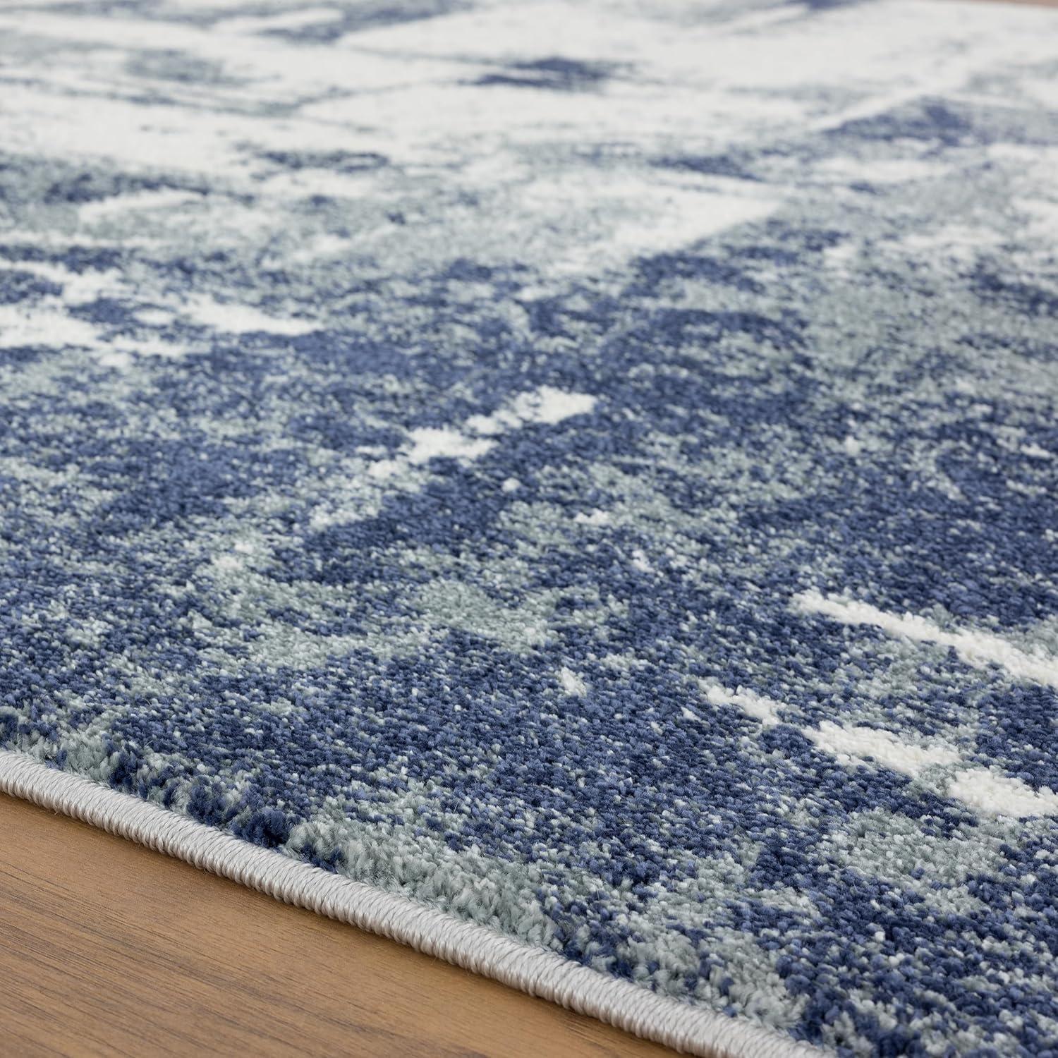 Luxe Weavers Abstract Modern Area Rug, Blue 6x9